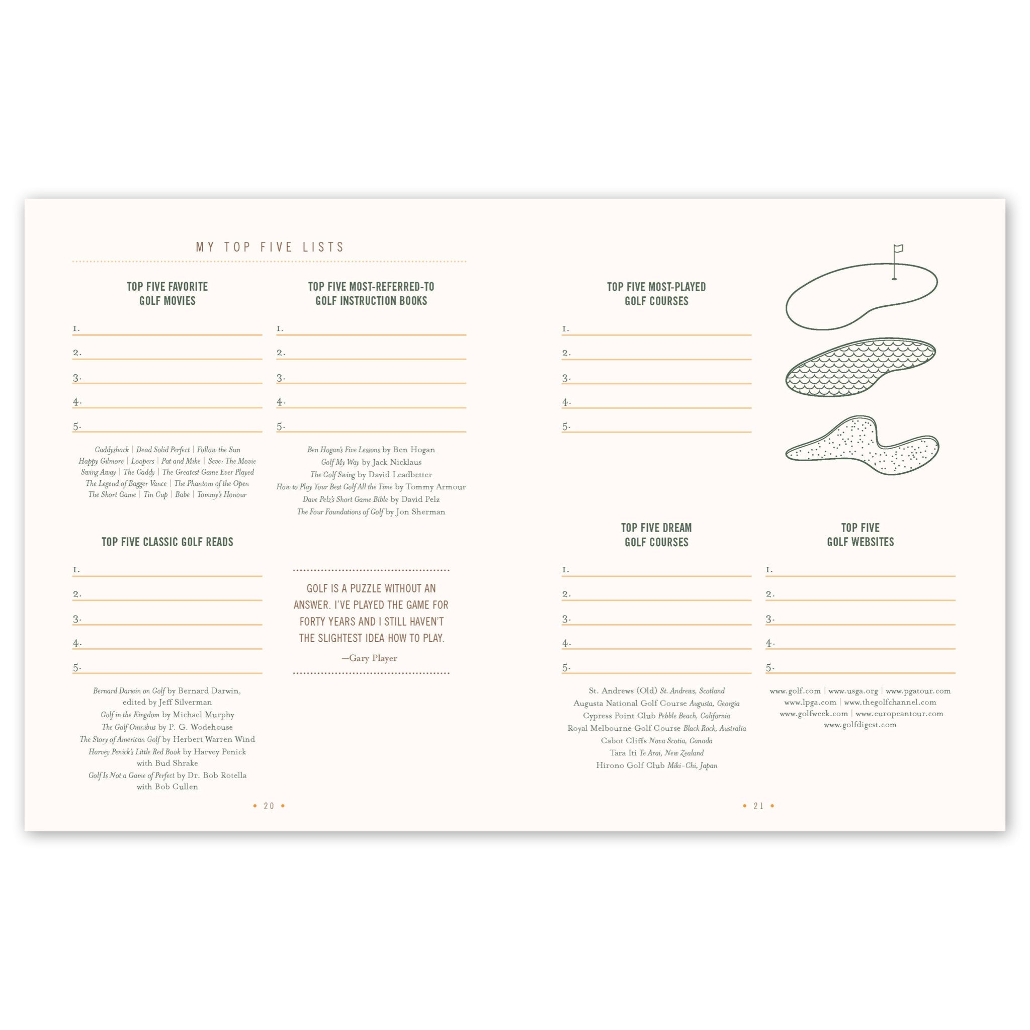 Ultimate Golf Journal - bubblegum market