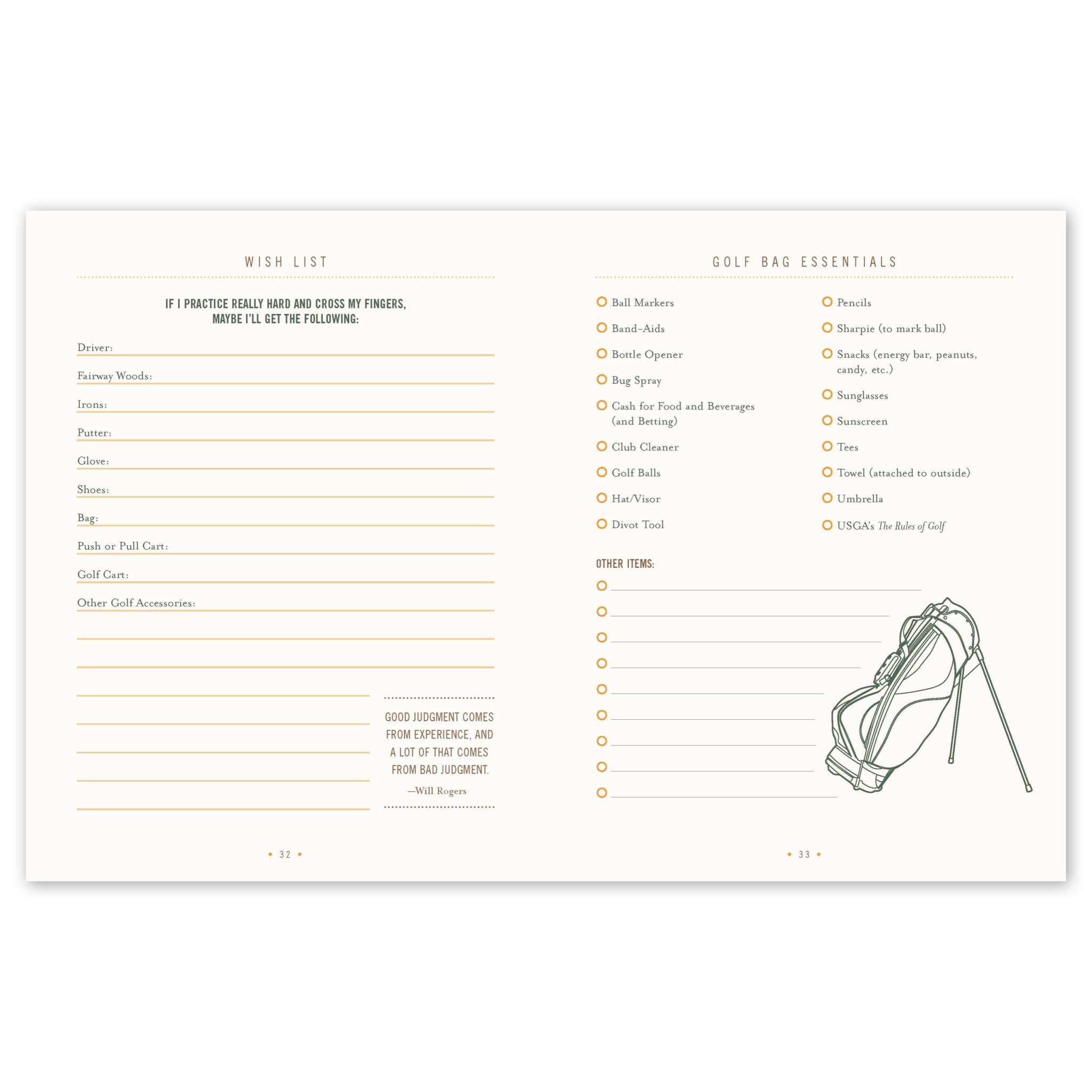 Ultimate Golf Journal - bubblegum market