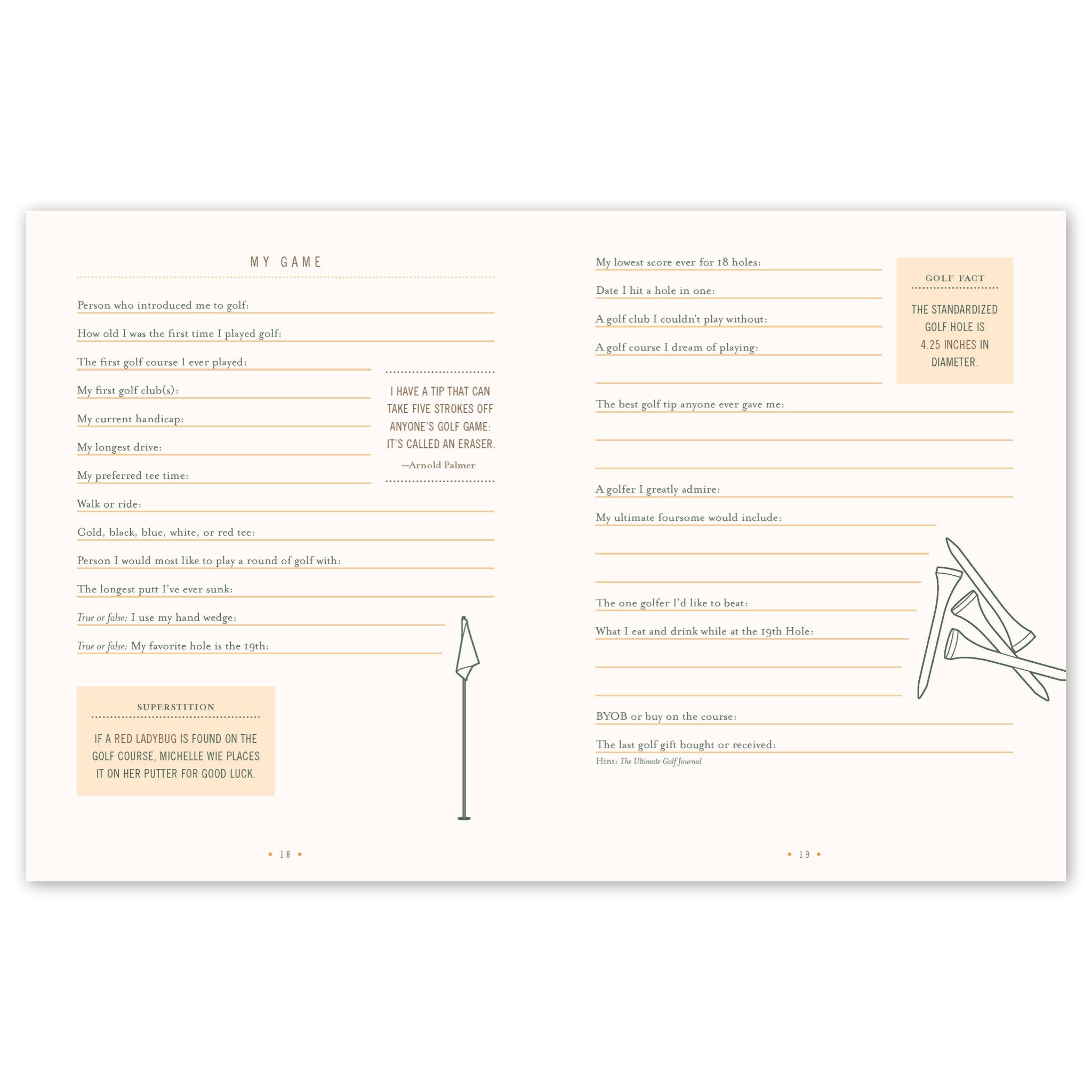 Ultimate Golf Journal - bubblegum market