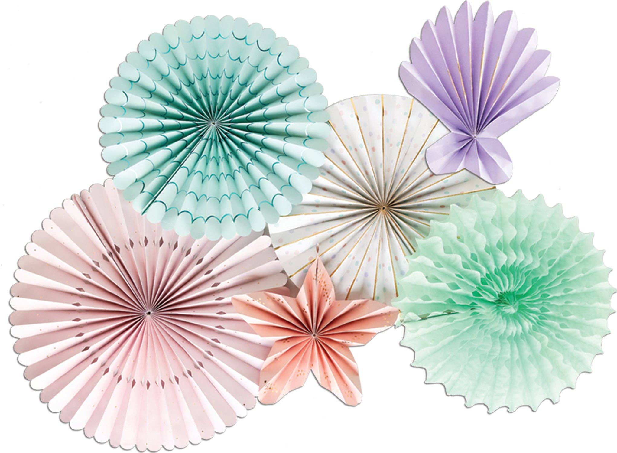Under the Sea / Mermaid Paper Fan Set - bubblegum market