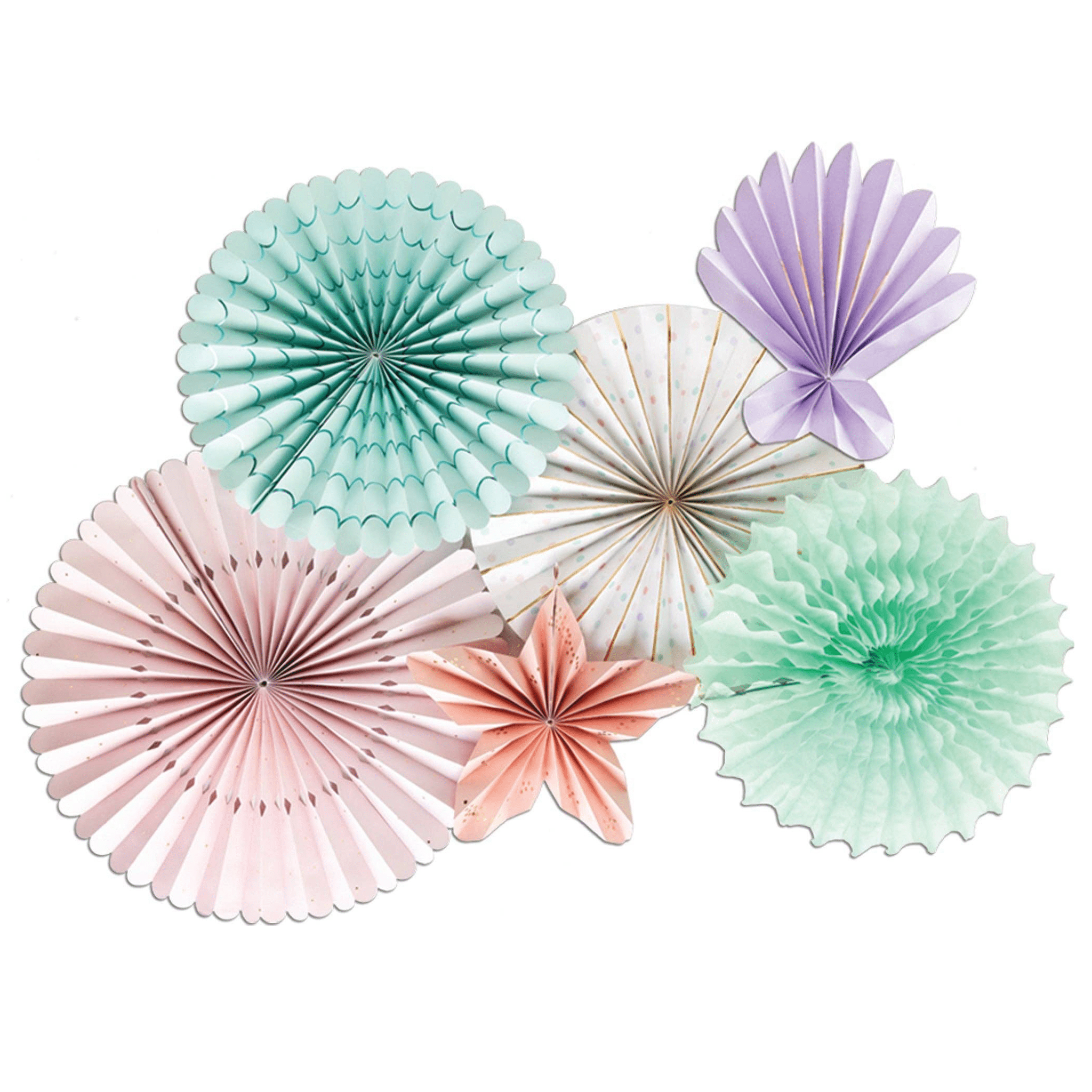 Under the Sea / Mermaid Paper Fan Set - bubblegum market