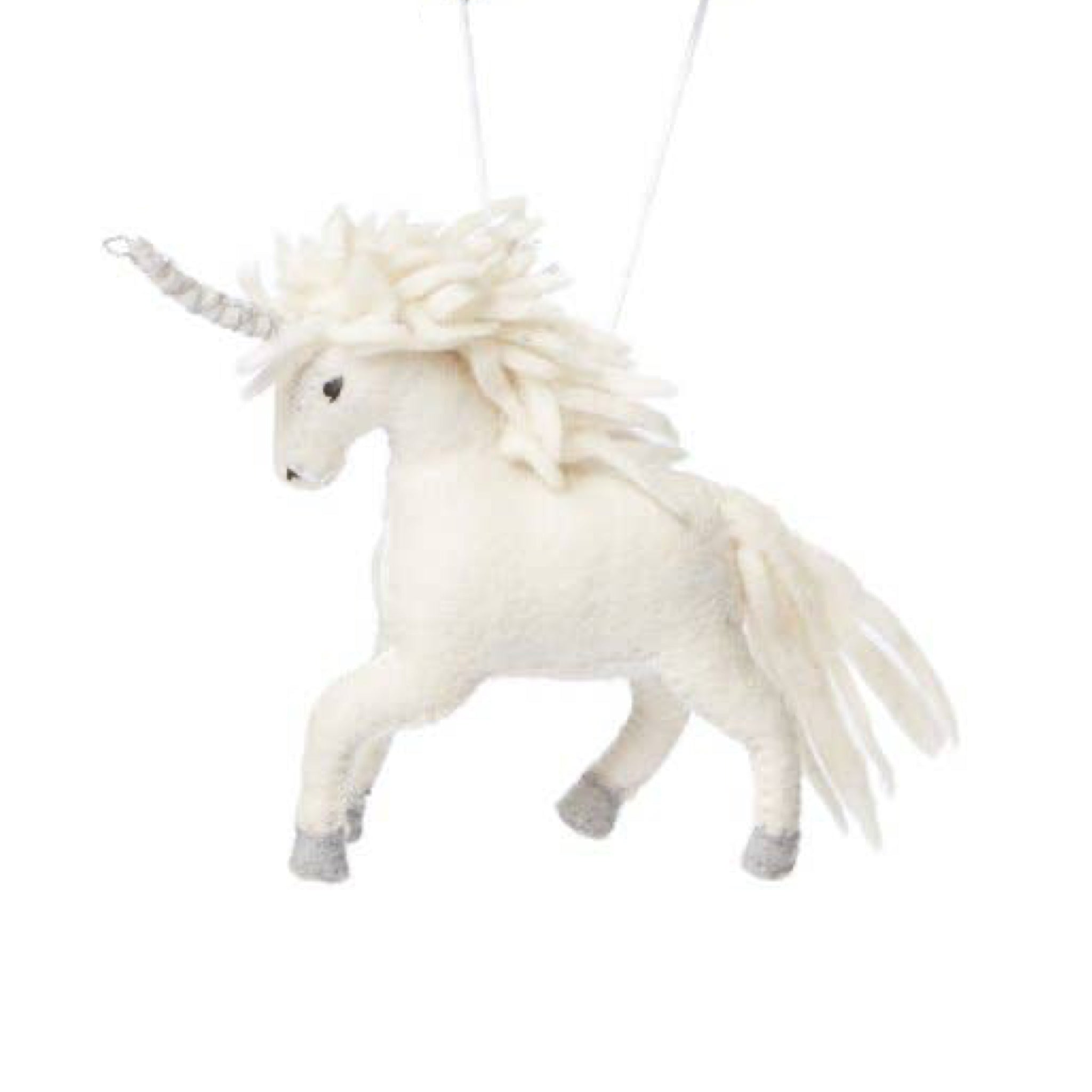 Unicorn Felt Ornament - bubblegum market