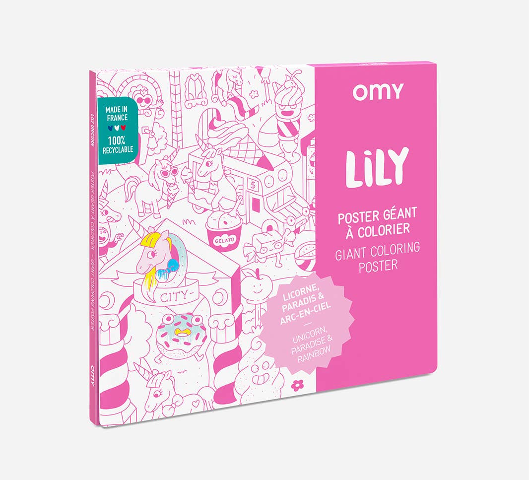 Unicorn Giant Coloring Poster - bubblegum market