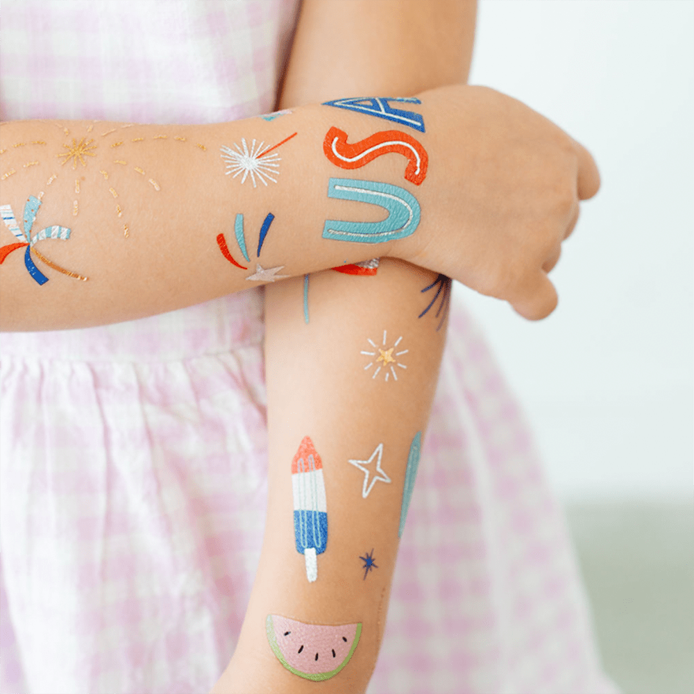 U.S. of Yay Temporary Tattoos - bubblegum market