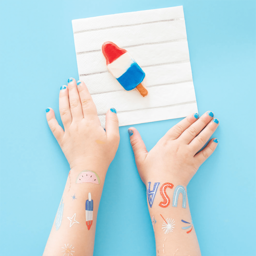 U.S. of Yay Temporary Tattoos - bubblegum market