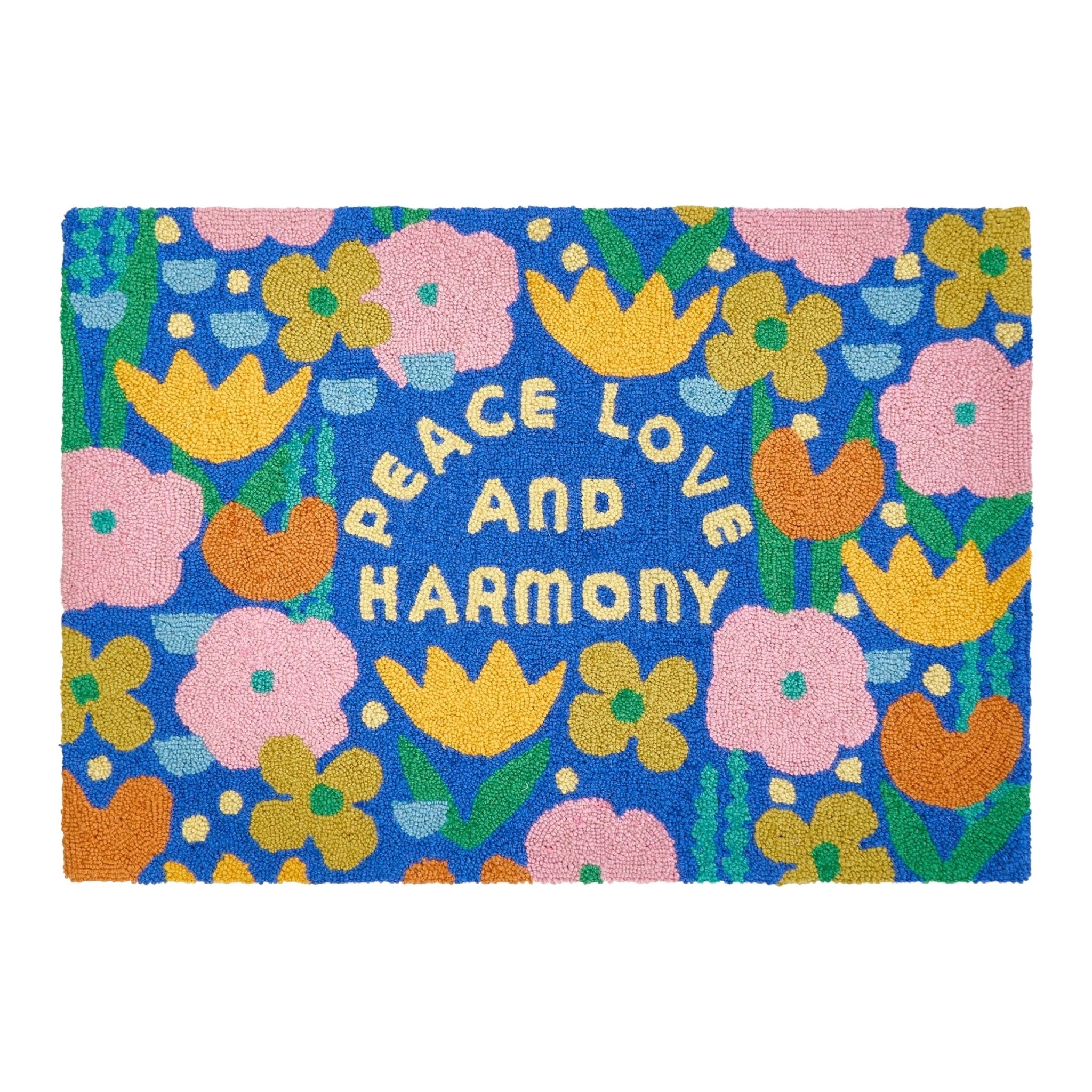 Utopian Gardens Hook Rug - bubblegum market