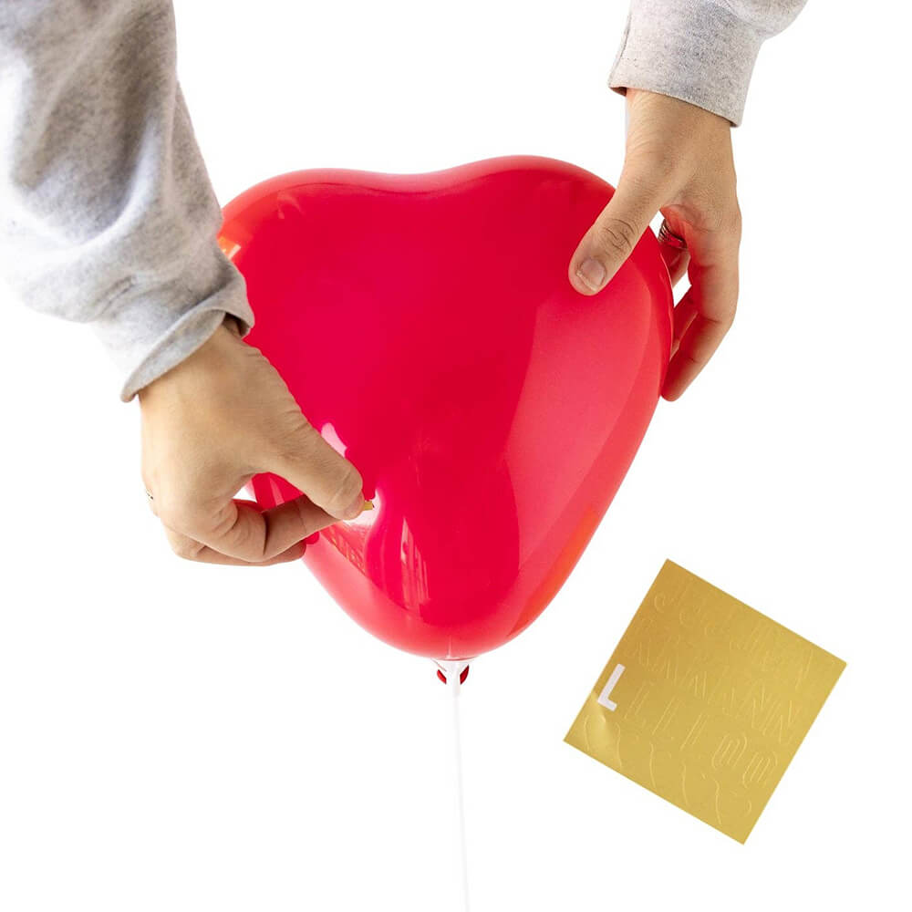 Valentine Customizable Heart - Shaped Balloon Set (8ct) - bubblegum market