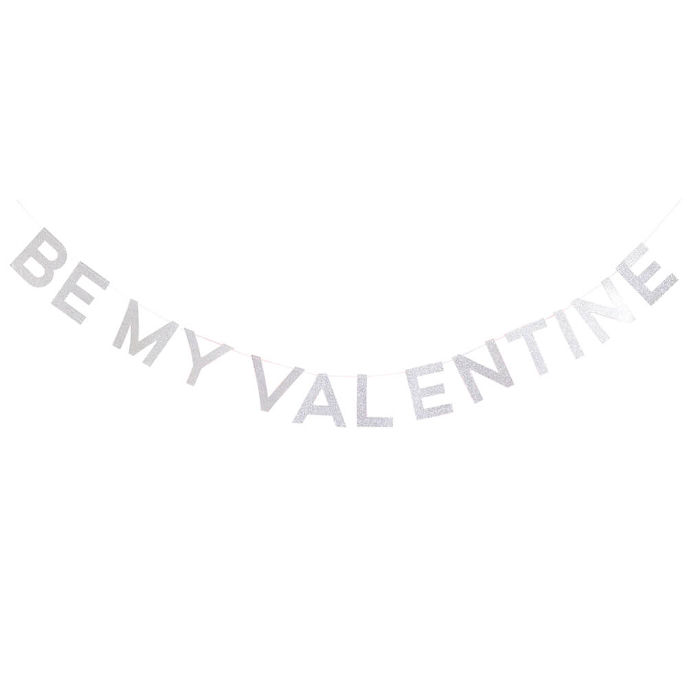 valentines-day-silver-be-my-valentine-banner