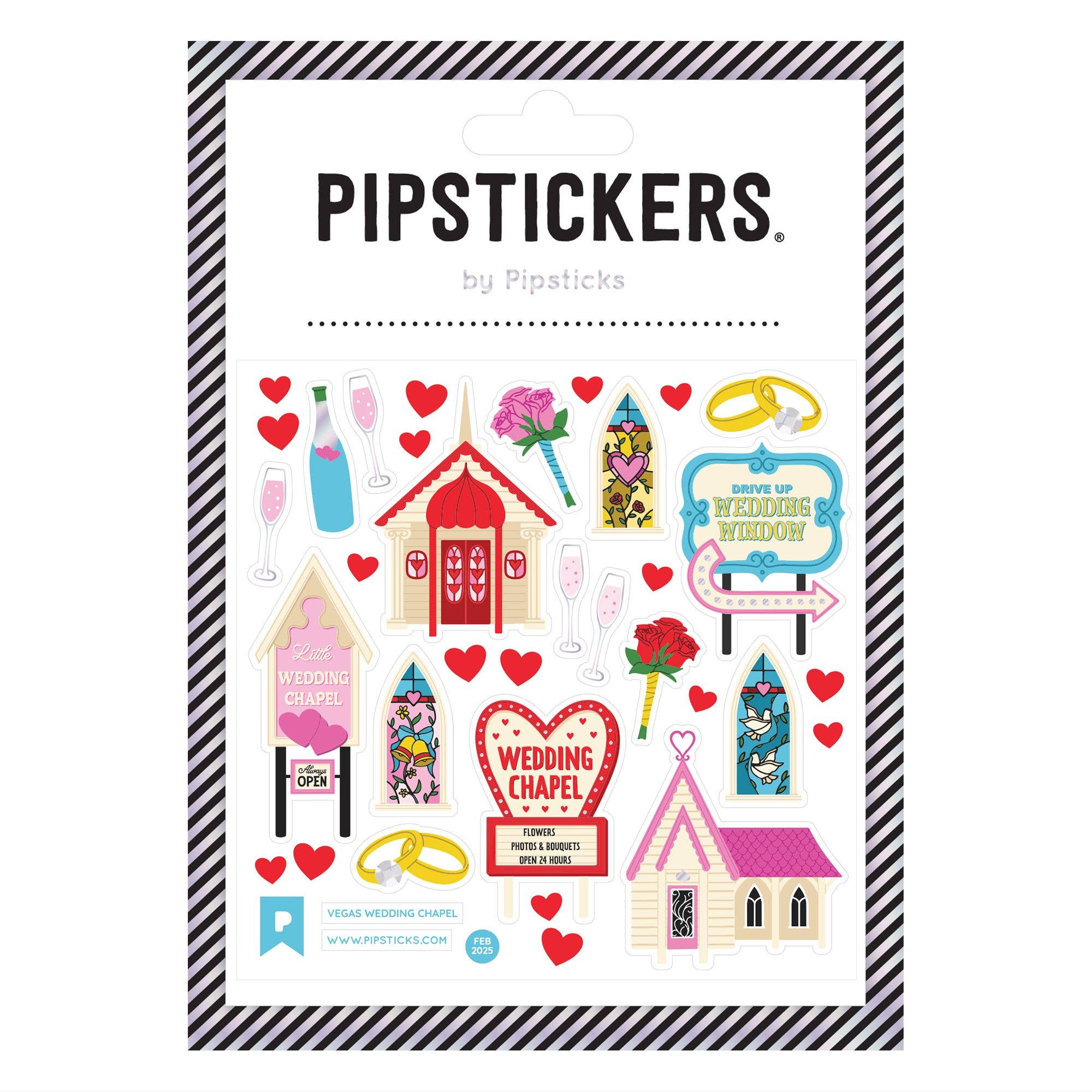 Vegas Wedding Chapel Stickers - bubblegum market
