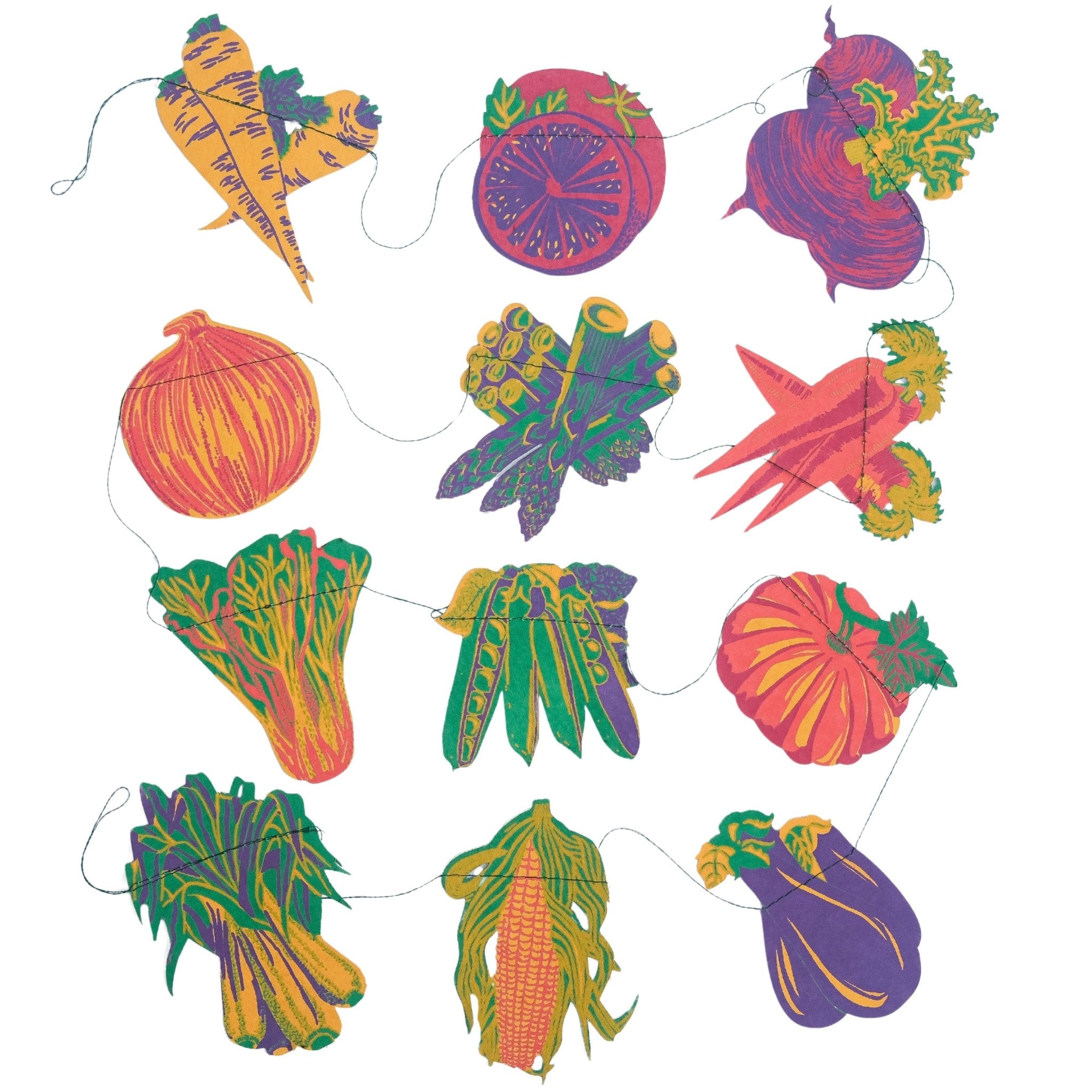 Vegetable Sewn Garland - bubblegum market