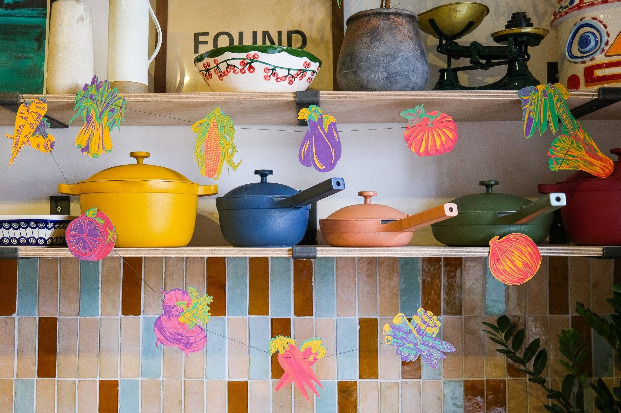 Vegetable Sewn Garland - bubblegum market
