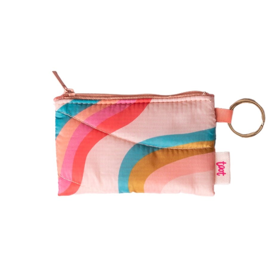 Wavy Puffy Penny Keyring Pouch - bubblegum market