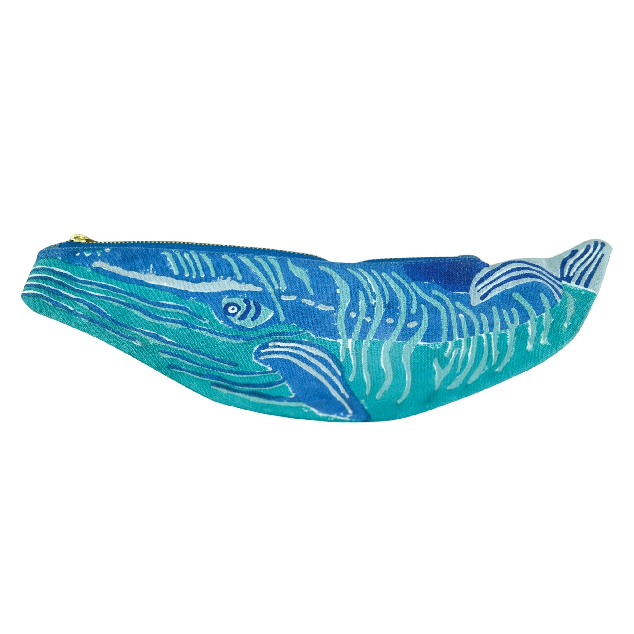 Whale Fabric Pencil Case - bubblegum market