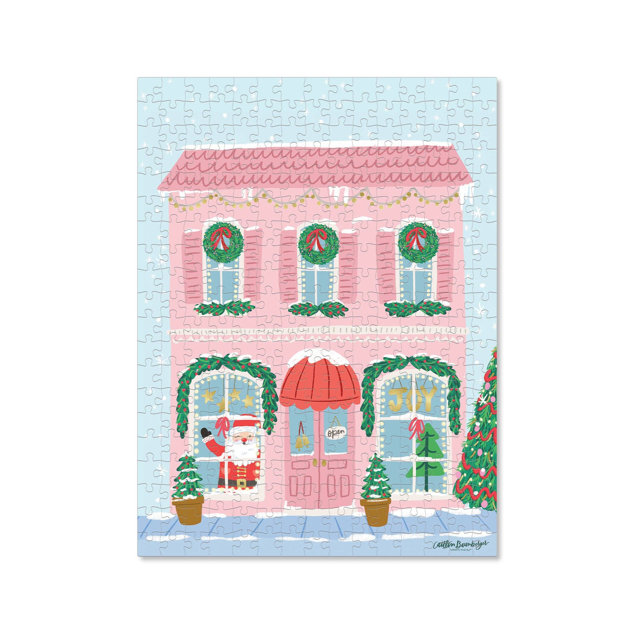 Whimsical Holiday Shoppe Christmas Puzzle - bubblegum market