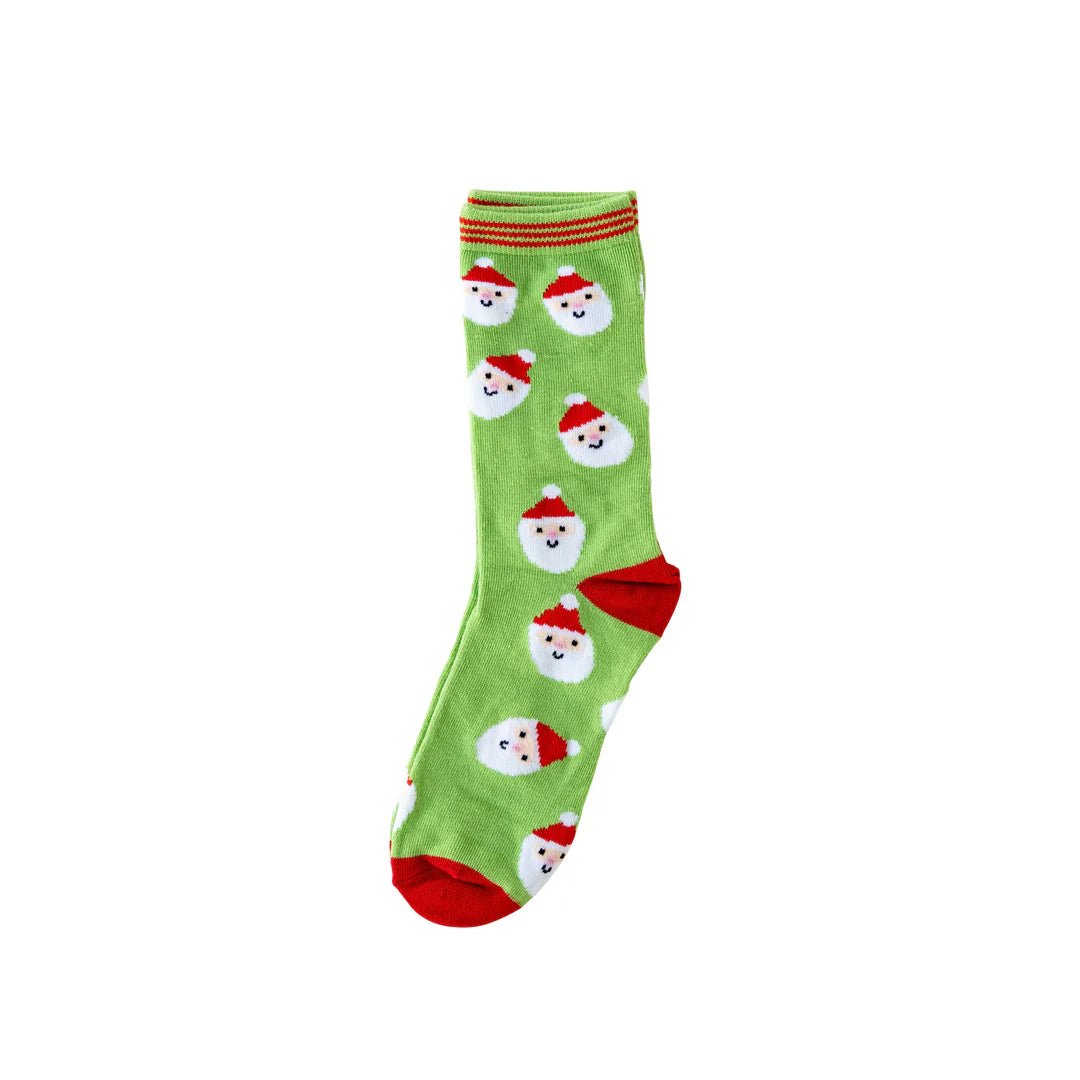 Whimsy Santa Scatter Holiday Socks - bubblegum market