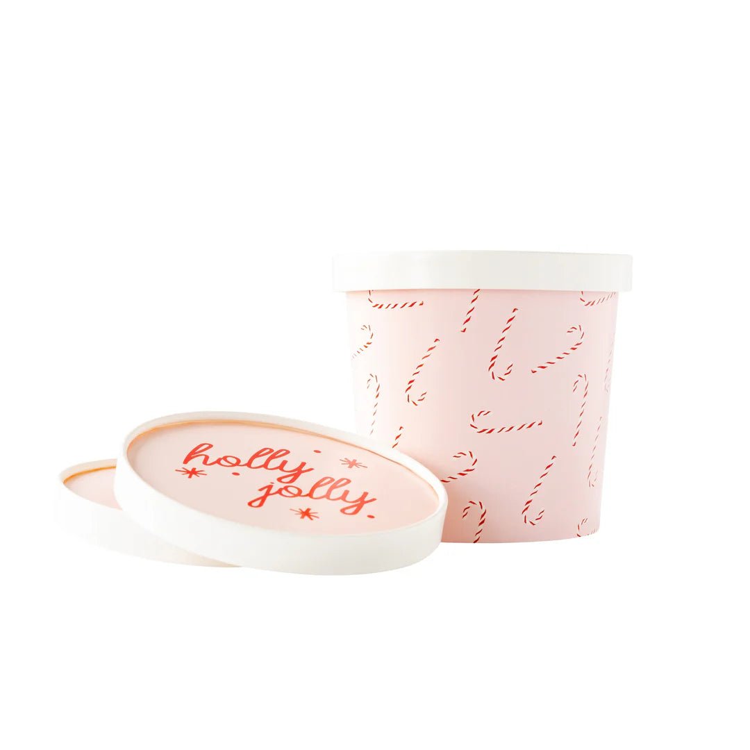 Whimsy Santa Scattered Candy Cane Treat Cups - bubblegum market