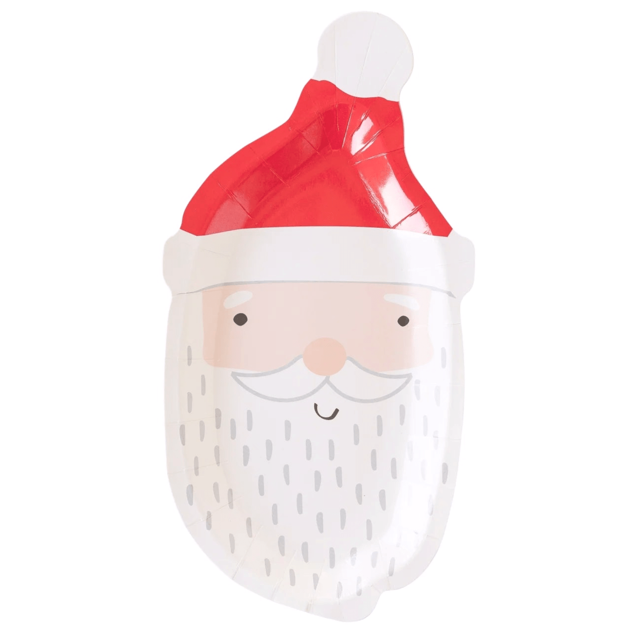 Whimsy Santa Shaped Paper Plates 11" - bubblegum market