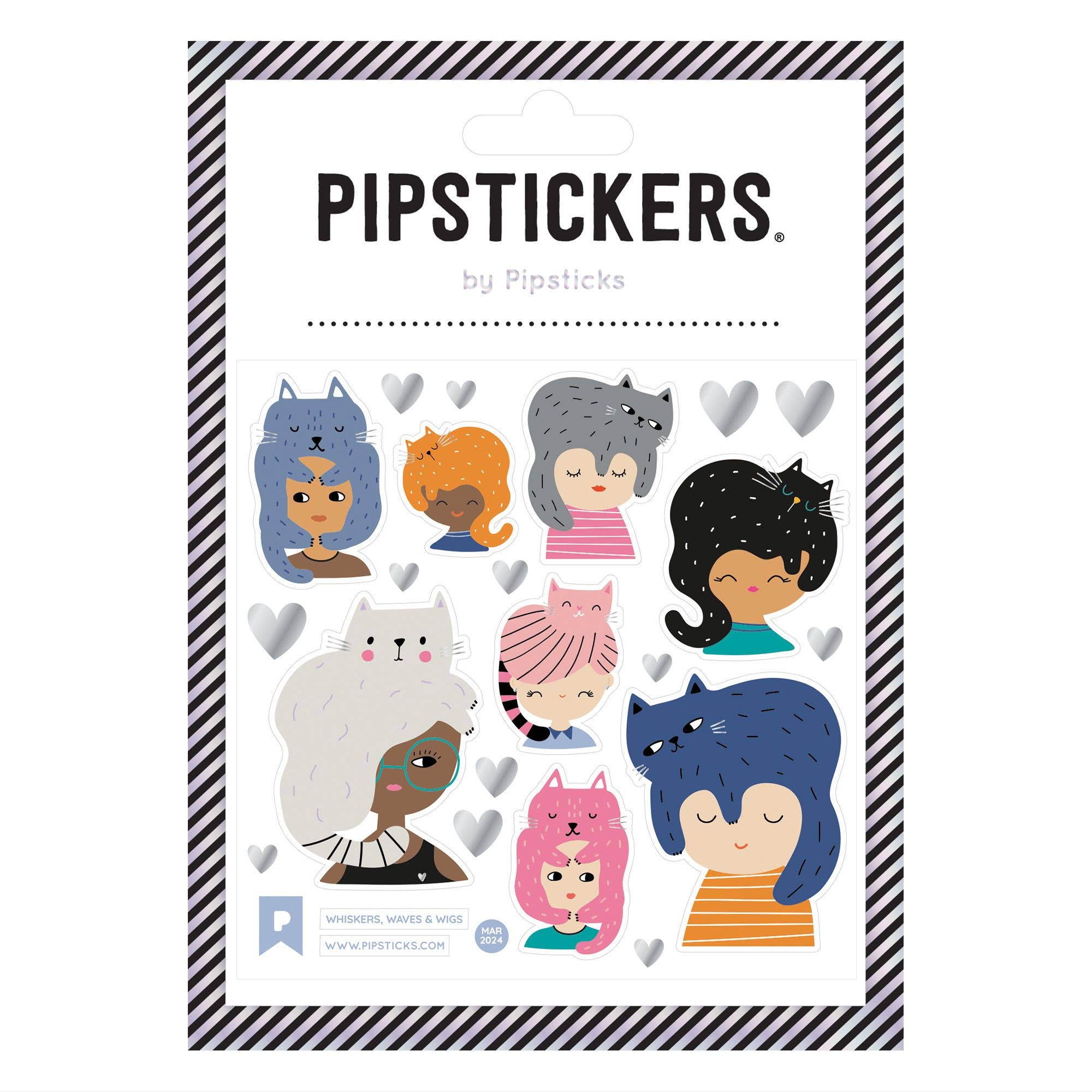 Whiskers, Waves & Wigs Stickers - bubblegum market