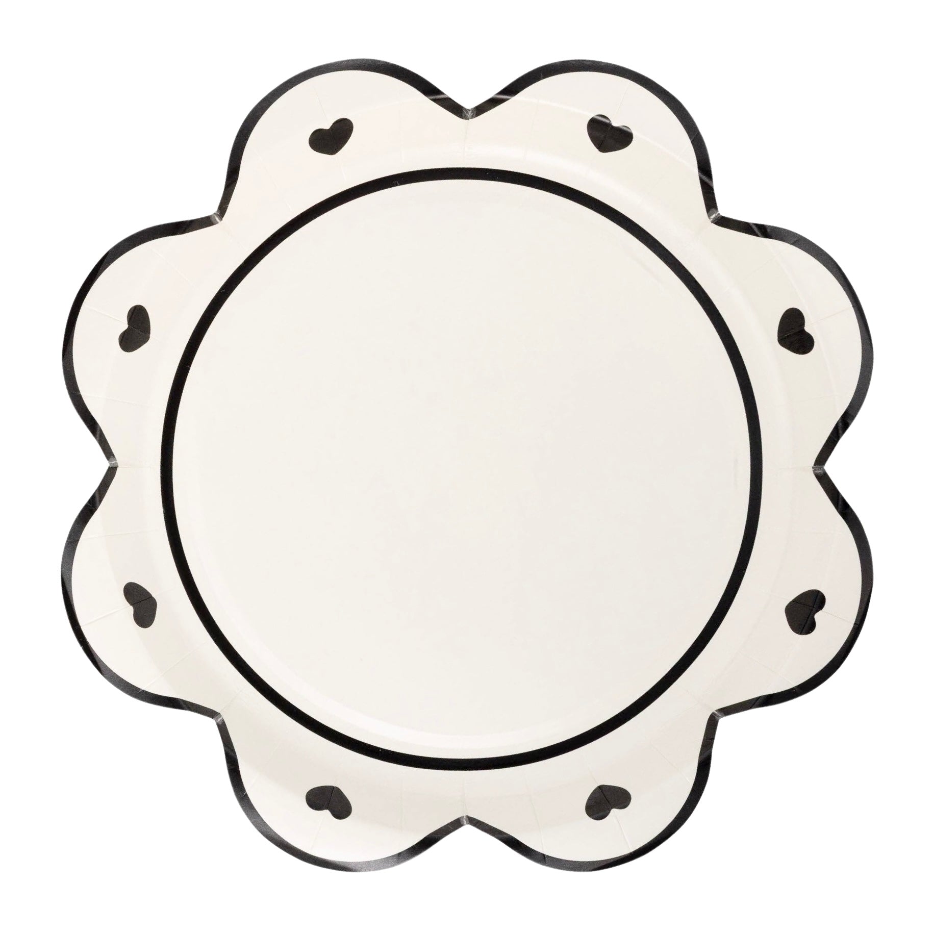White Heart Petal Plates 9" - bubblegum market