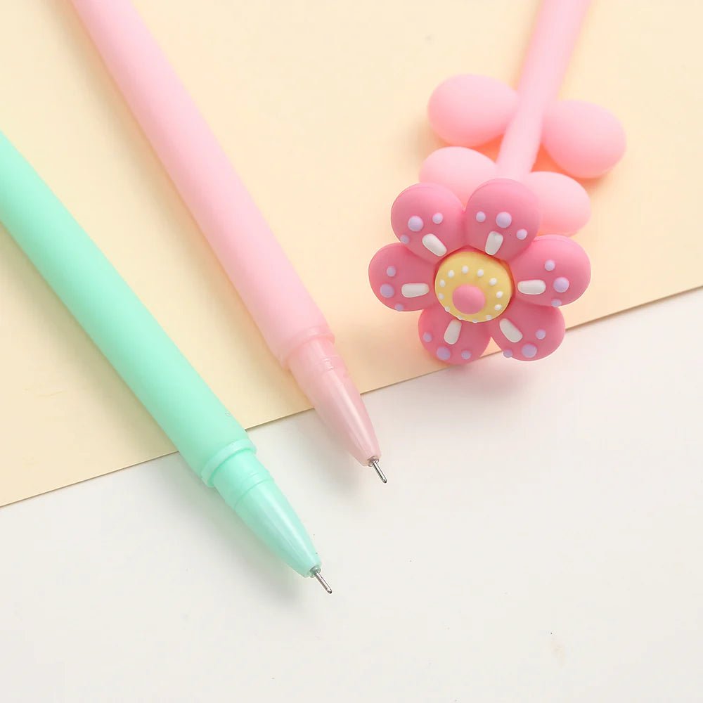 Wiggle Flower Gel Pen - bubblegum market