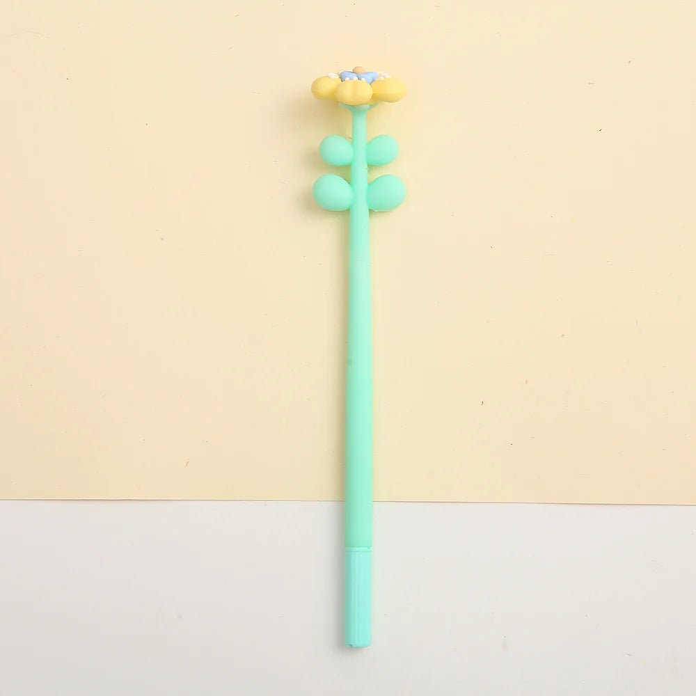 Wiggle Flower Gel Pen - bubblegum market