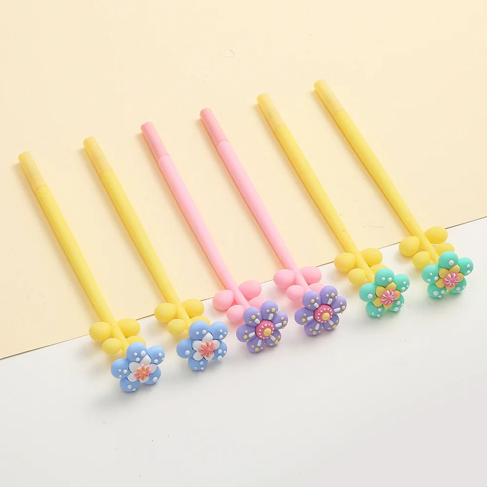 Wiggle Flower Gel Pen - bubblegum market