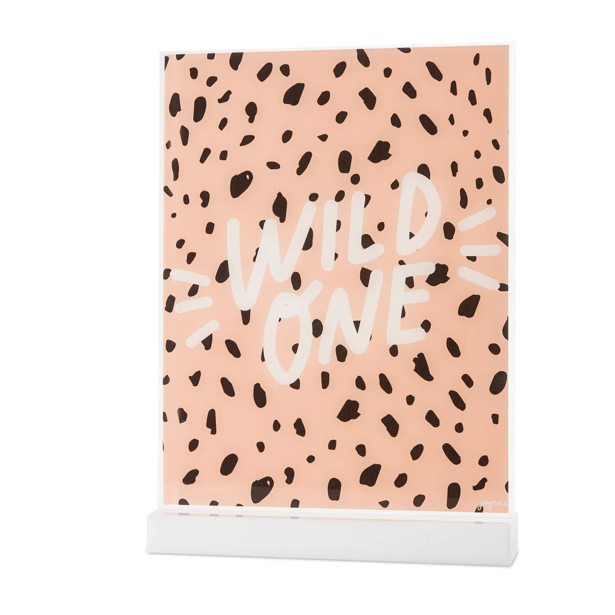 WILD ONE Acrylic Table Sign - bubblegum market