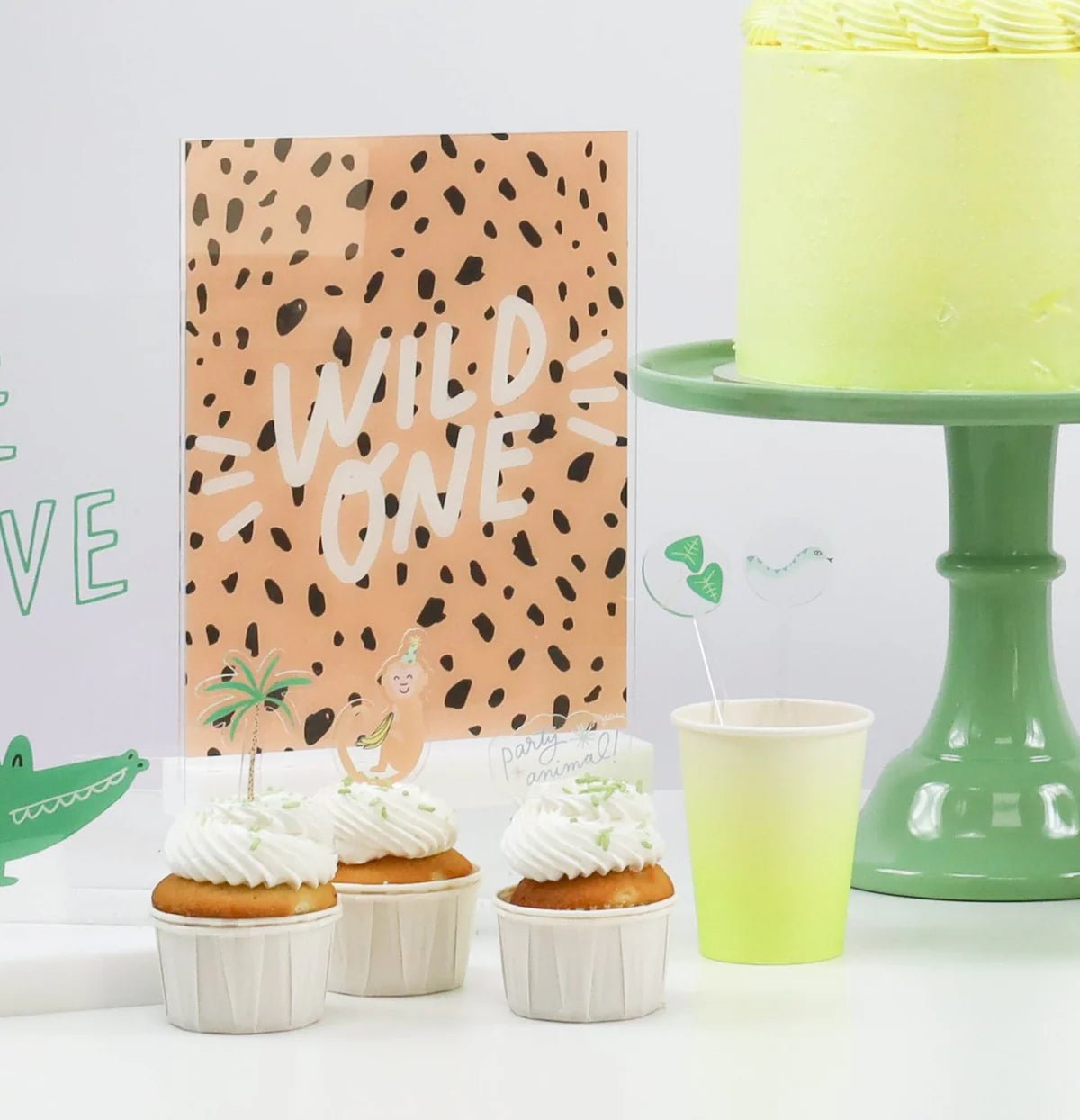 WILD ONE Acrylic Table Sign - bubblegum market