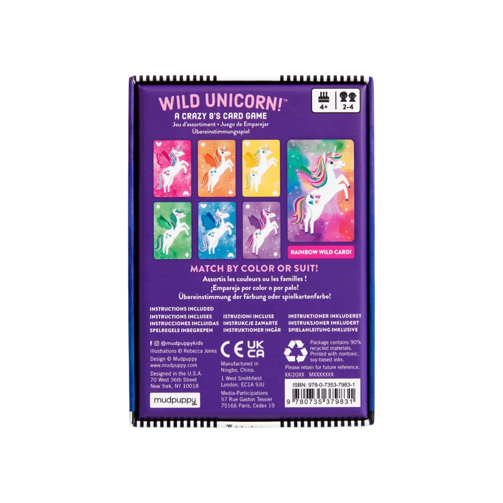 Wild Unicorn! Card Game - bubblegum market