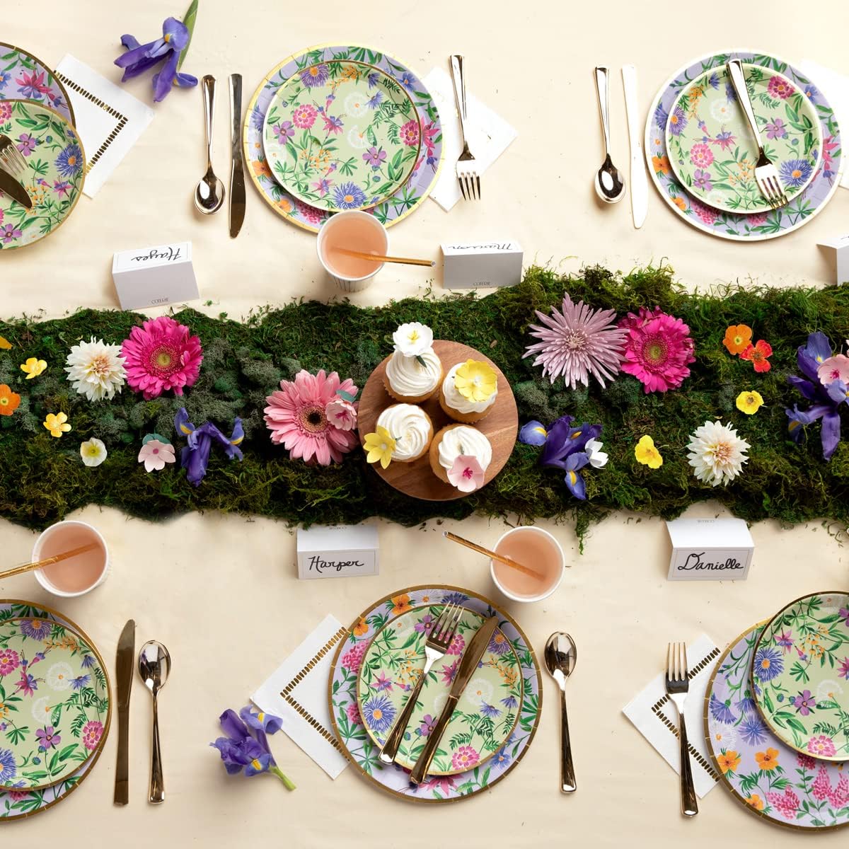 Wildflowers Large Plates 9.25" - bubblegum market