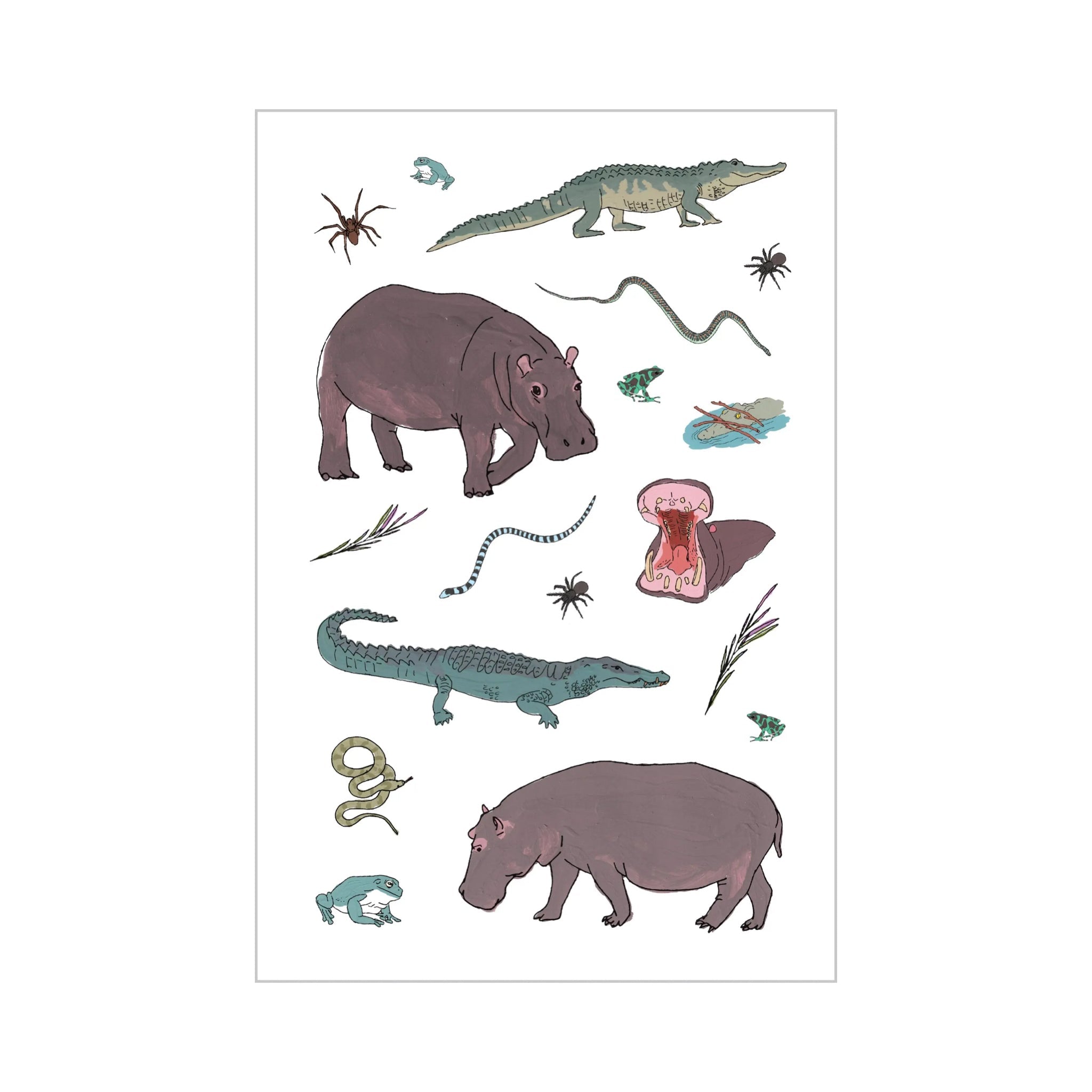 Wildlife Anatomy Sticker Book - bubblegum market