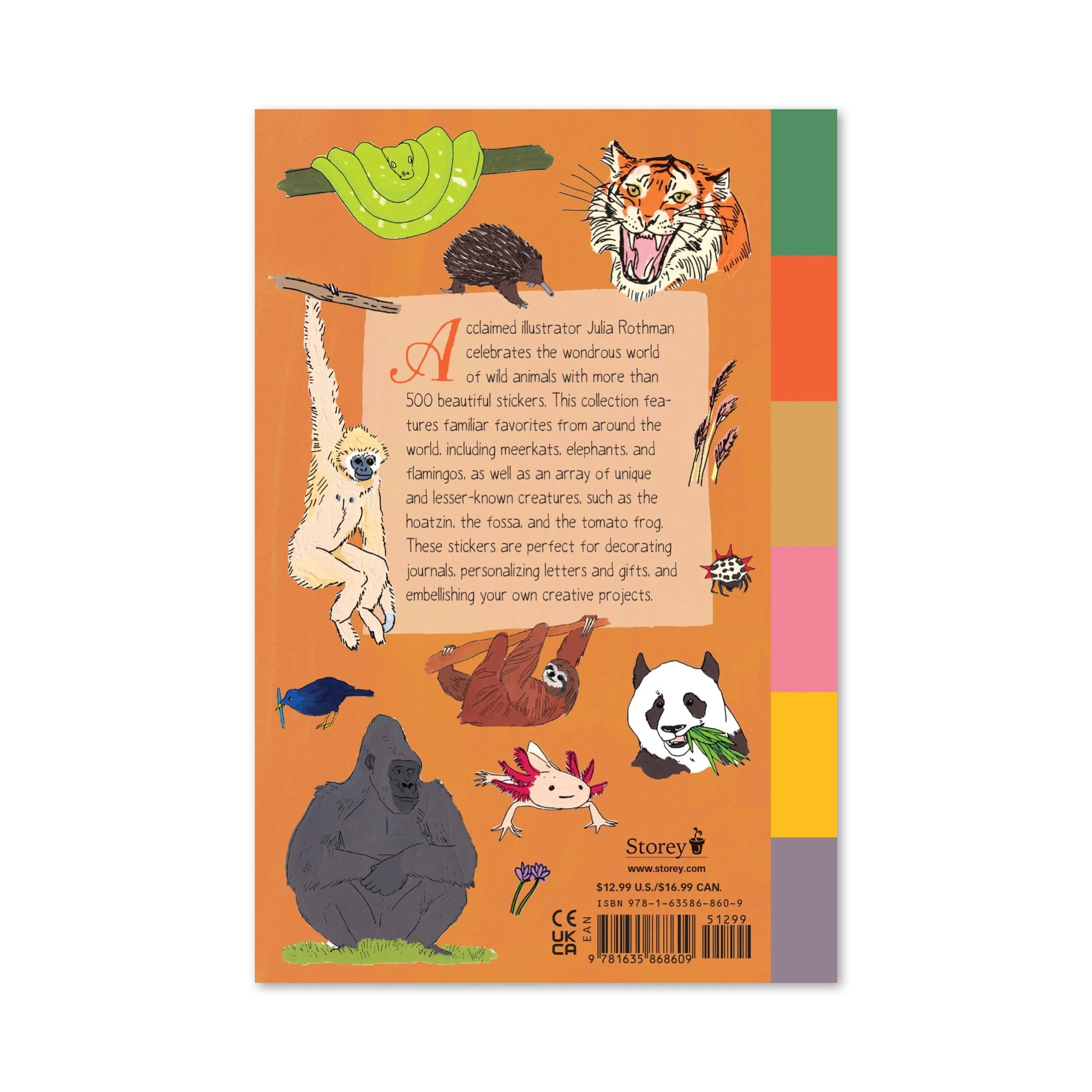 Wildlife Anatomy Sticker Book - bubblegum market
