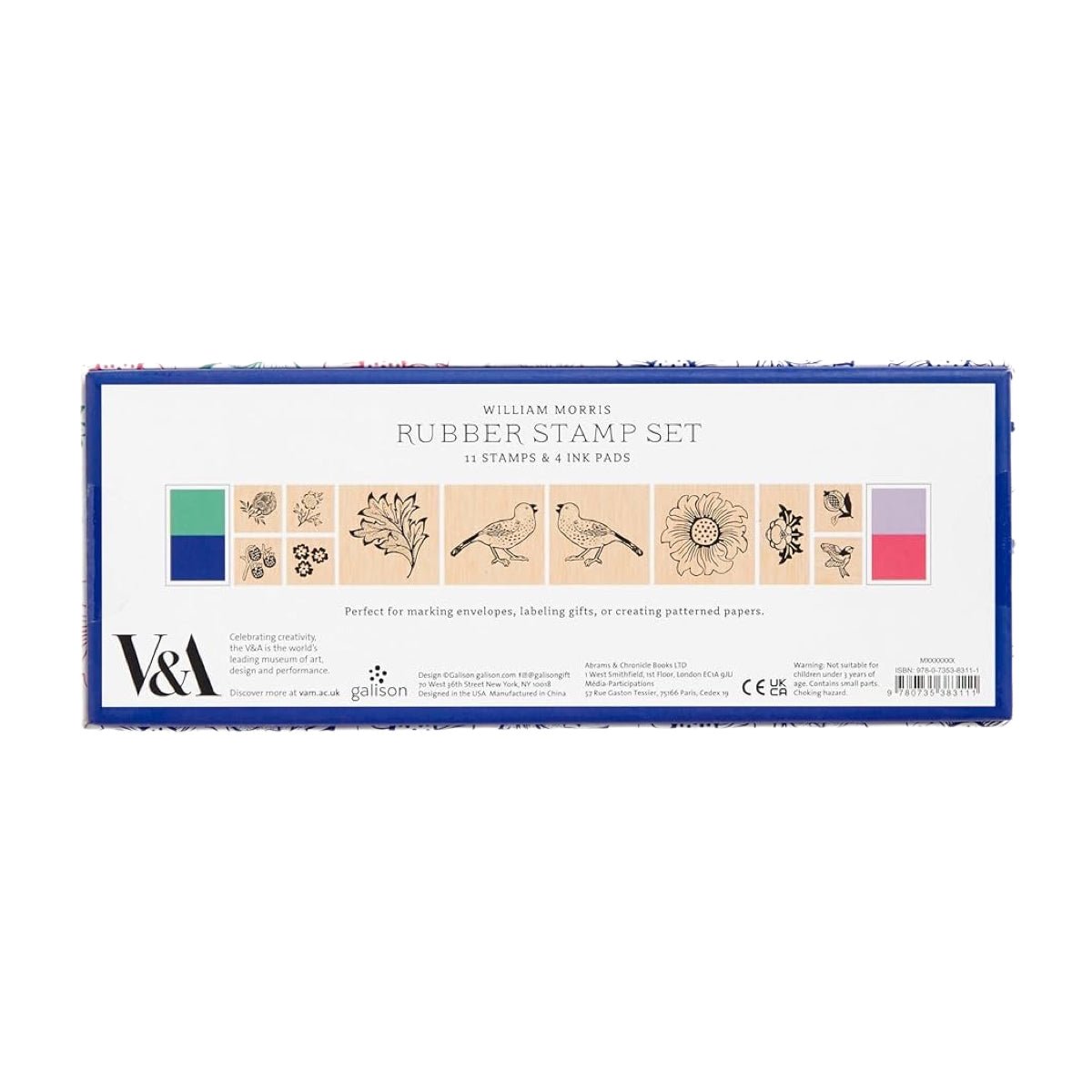 William Morris Rubber Stamp Set - bubblegum market