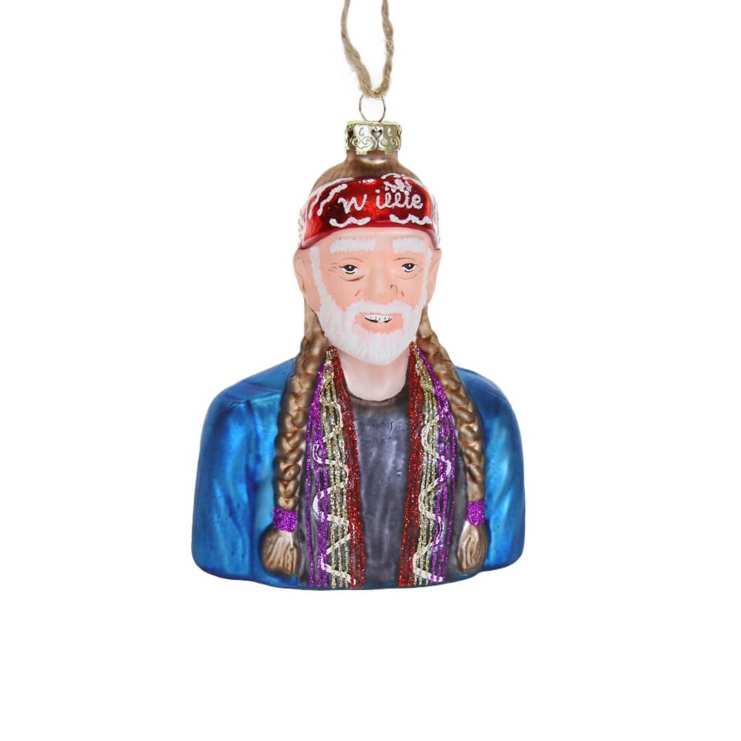 Willie Nelson Ornament 4.75" - bubblegum market