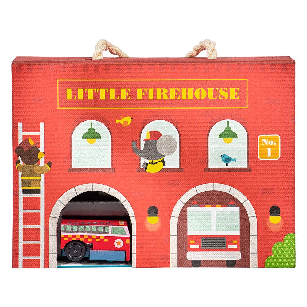 Wind Up & Go Fire Station Play Set - bubblegum market