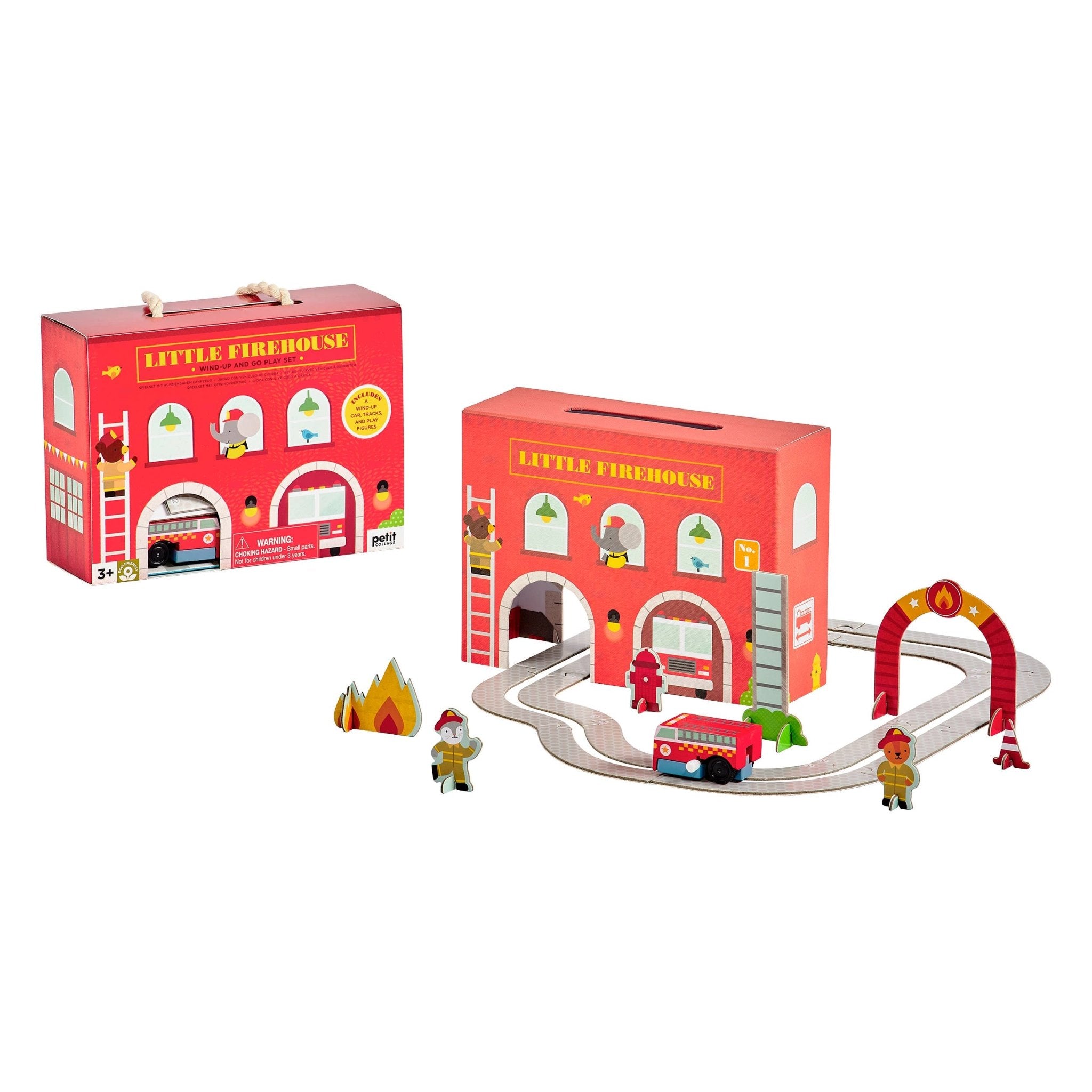 Wind Up & Go Fire Station Play Set - bubblegum market