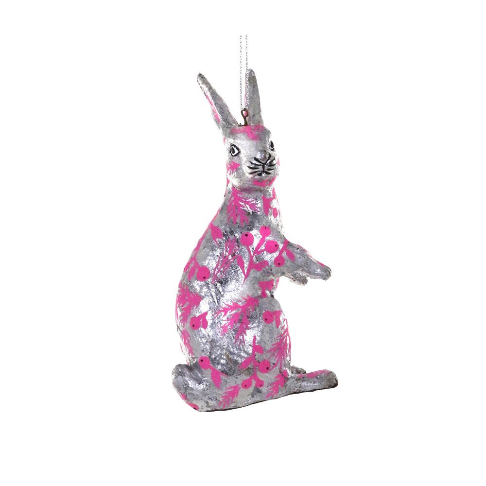 Wintry Prairie Hare Ornament 4.25" - bubblegum market