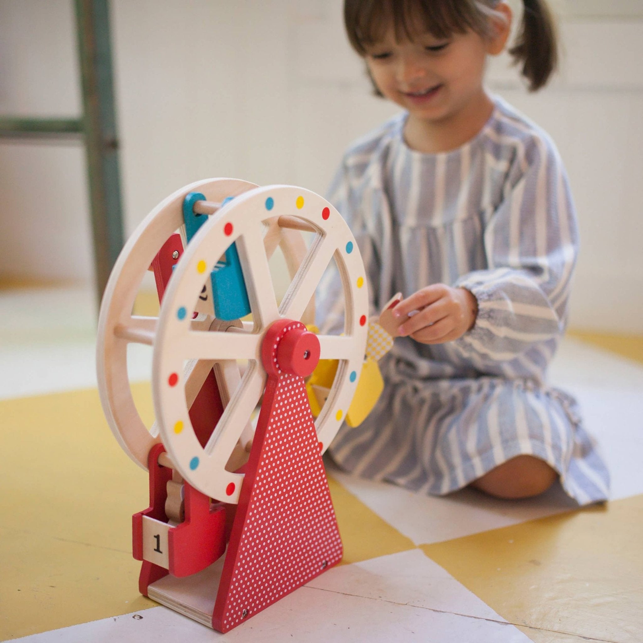 Wooden Ferris Wheel Carnival Play Set - bubblegum market