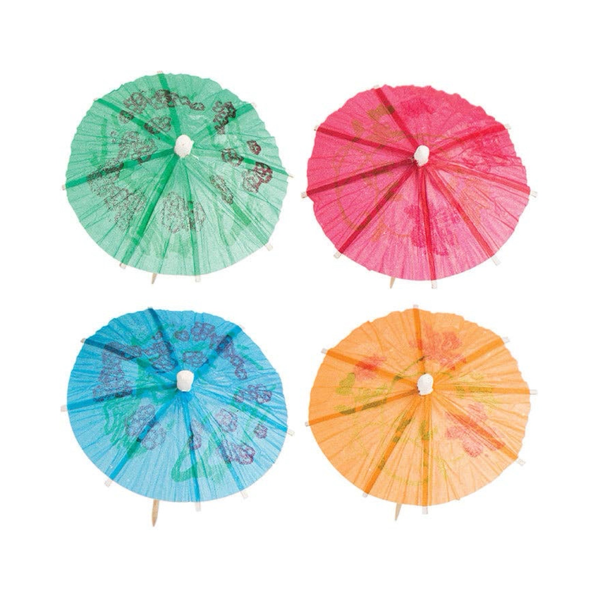 Wooden Umbrella Picks 12ct - bubblegum market