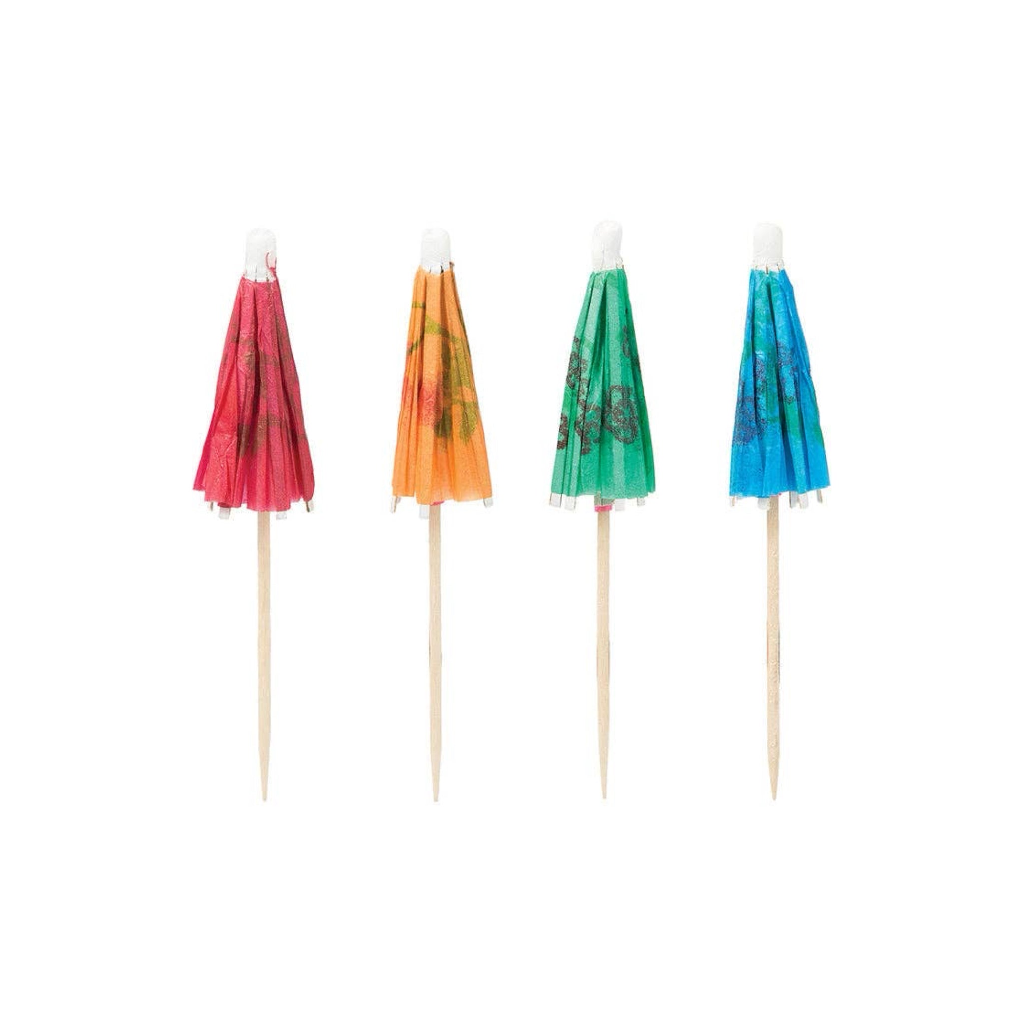 Wooden Umbrella Picks 12ct - bubblegum market