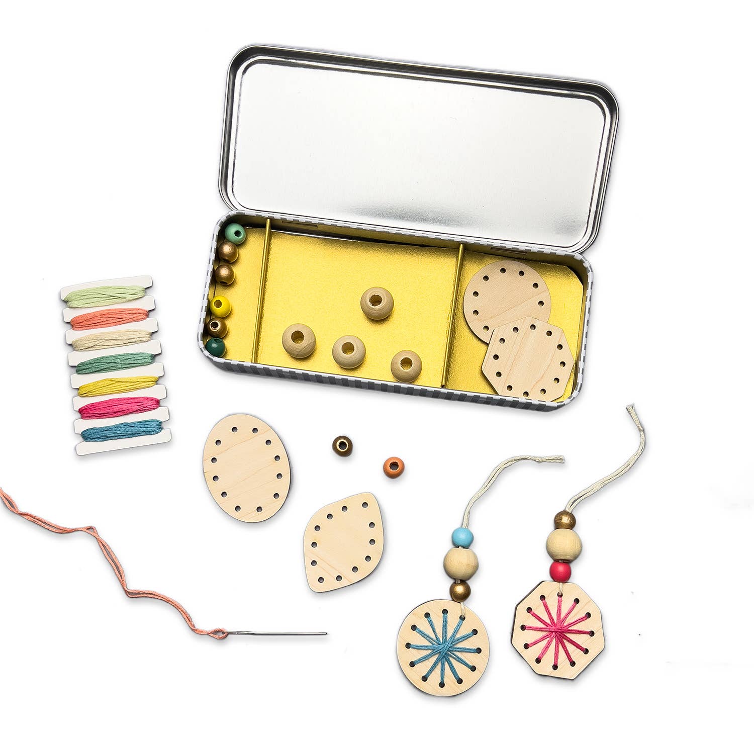 Woven Snowflake Ornament Kit - bubblegum market