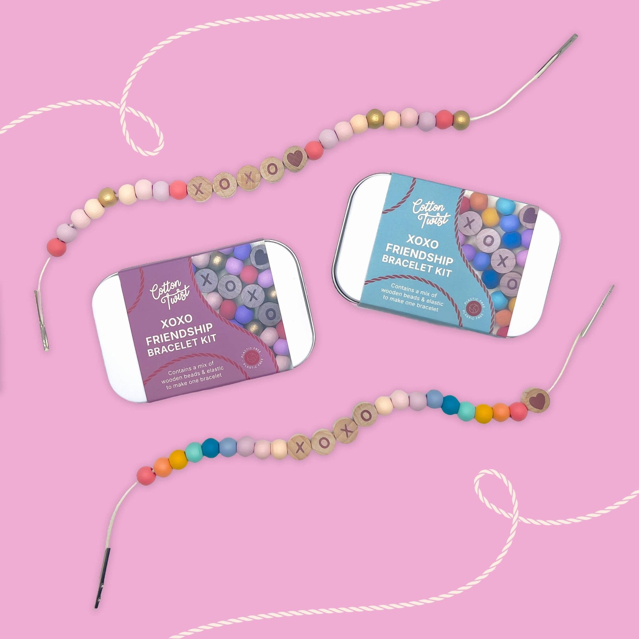 XOXO Friendship Bracelet Gift Kit - bubblegum market