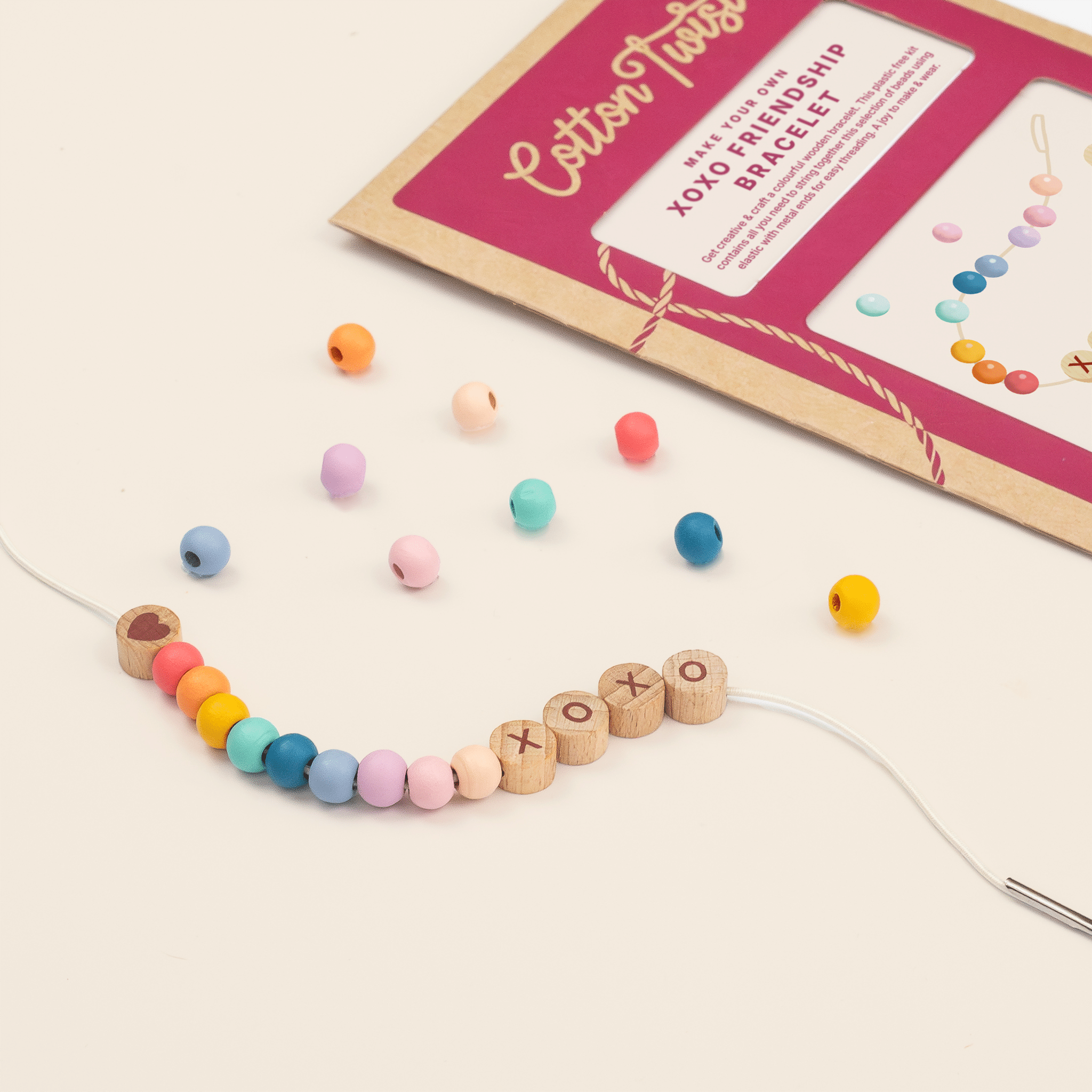 XOXO Friendship Bracelet Kit - bubblegum market