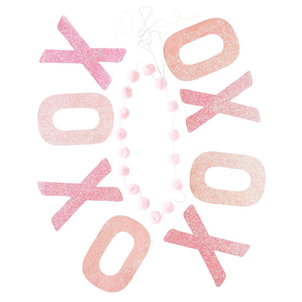 XOXO Glitter Banner Set - bubblegum market