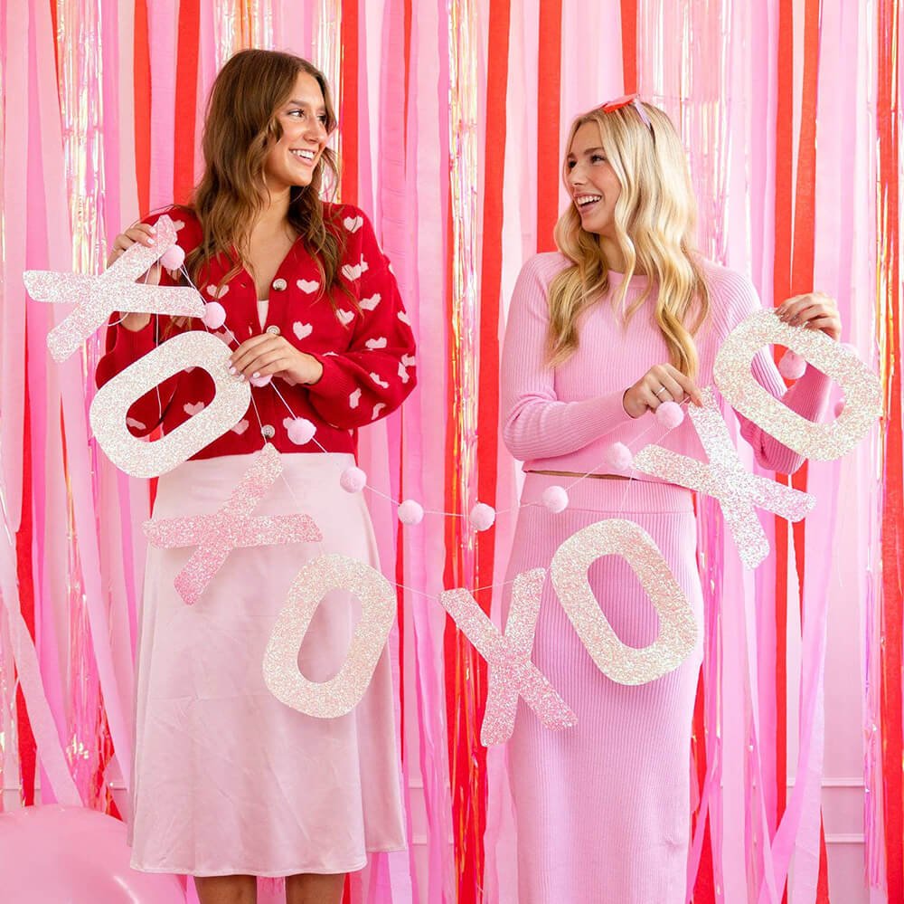 XOXO Glitter Banner Set - bubblegum market
