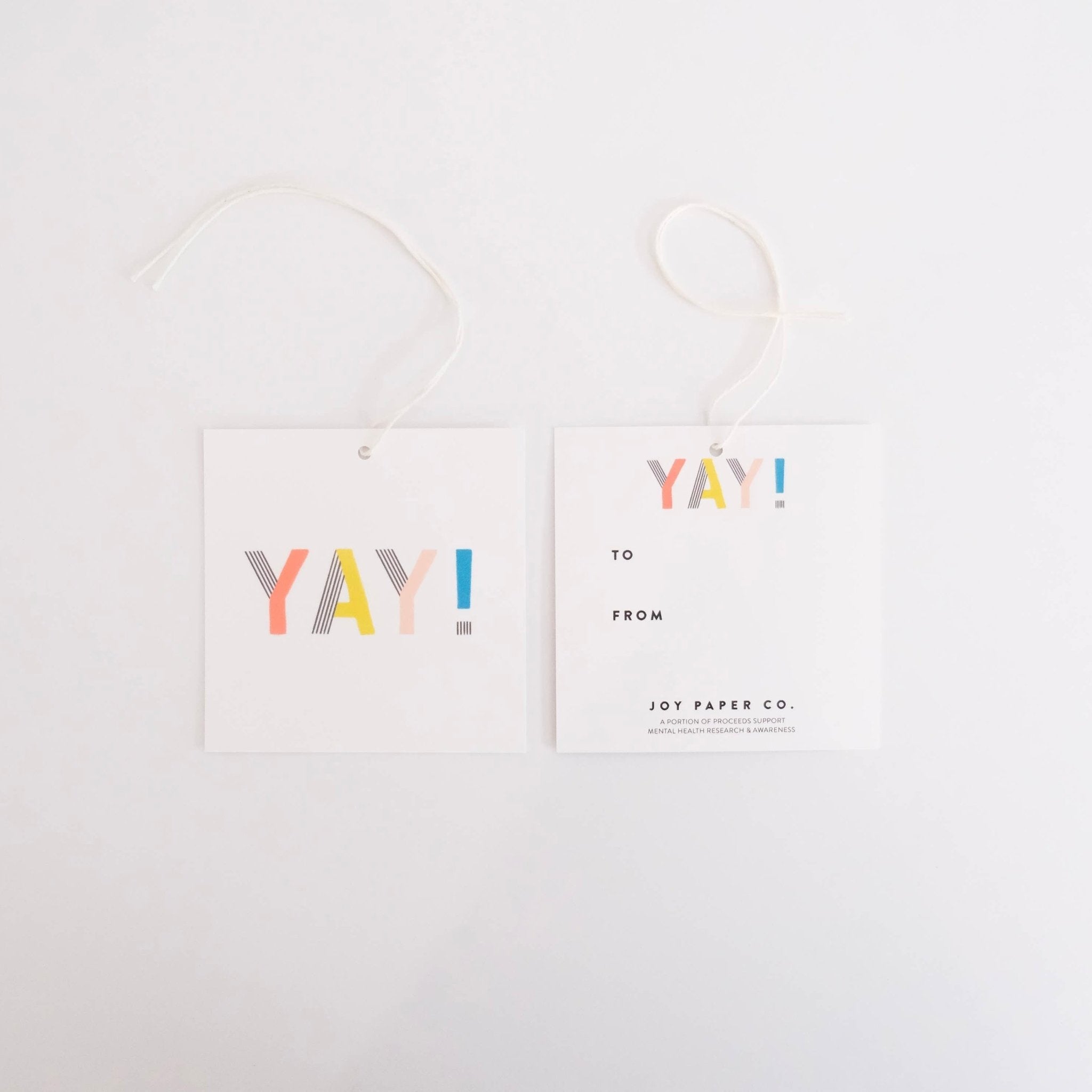 YAY Gift Tags (Set of 8) - bubblegum market