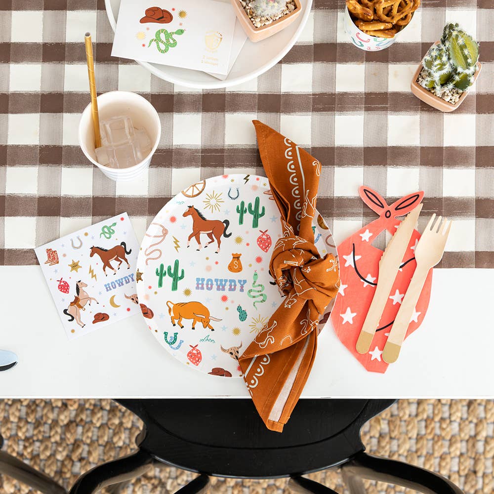 Yeehaw "Bandana" Guest Napkins - bubblegum market