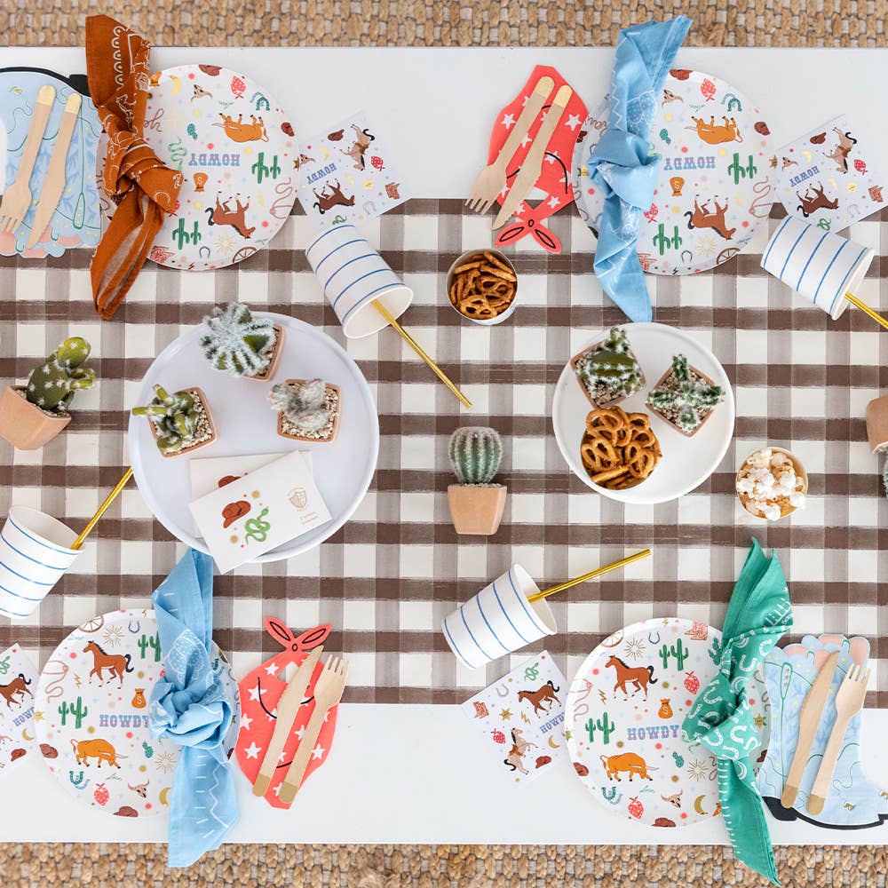 Yeehaw "Bandana" Guest Napkins - bubblegum market