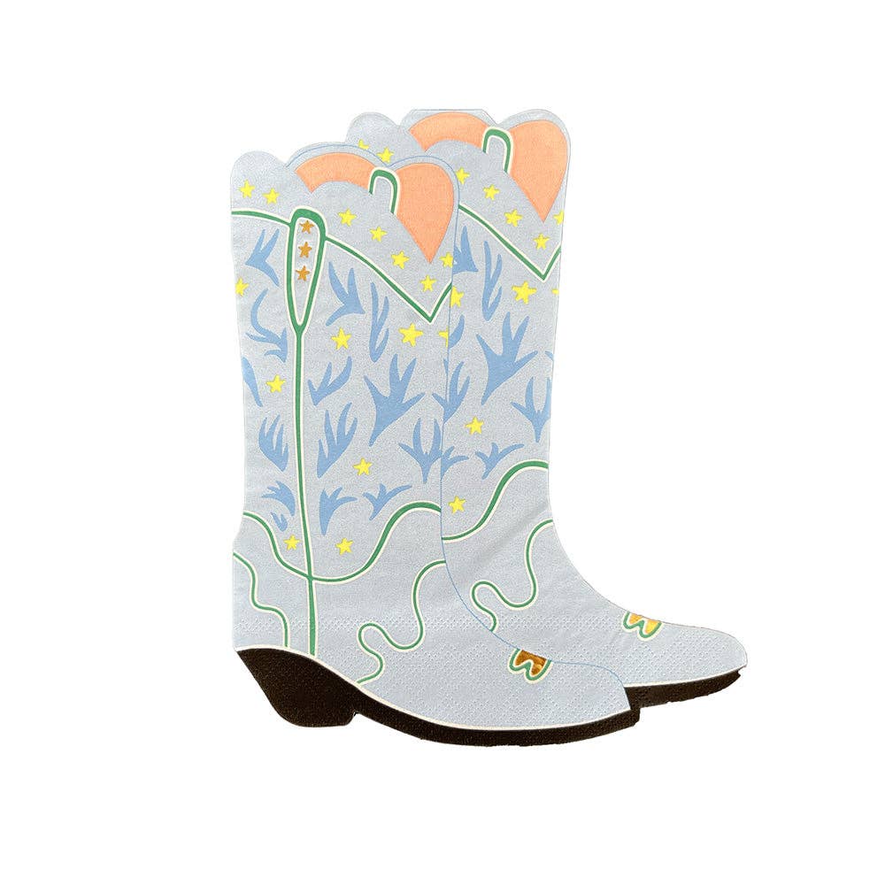 Yeehaw Large "Boots" Napkins - bubblegum market