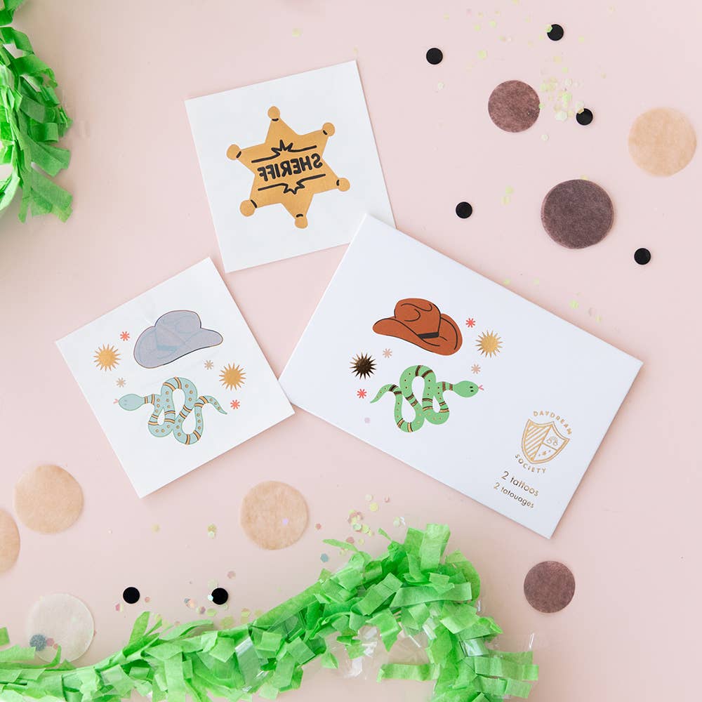 Yeehaw Temporary Tattoos - bubblegum market